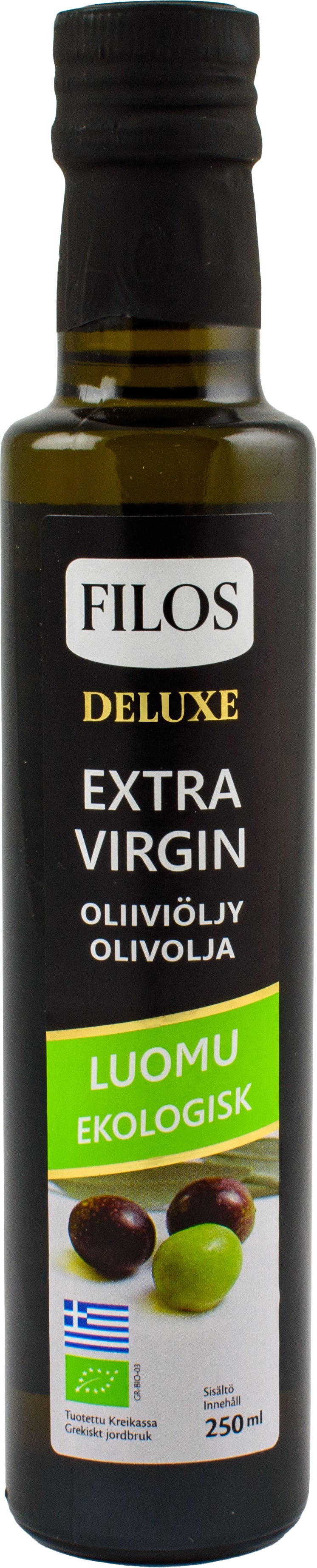 Filos ekstra-neitsytoliiviöljy LUOMU 250ml