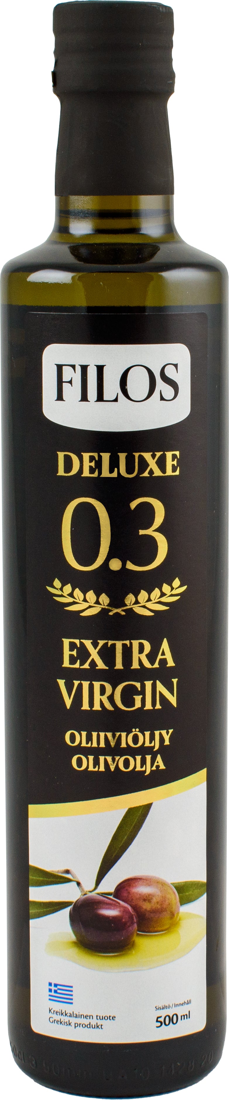 Filos 500ml deluxe 0,3 ekstra-neitsytoliiviöljy