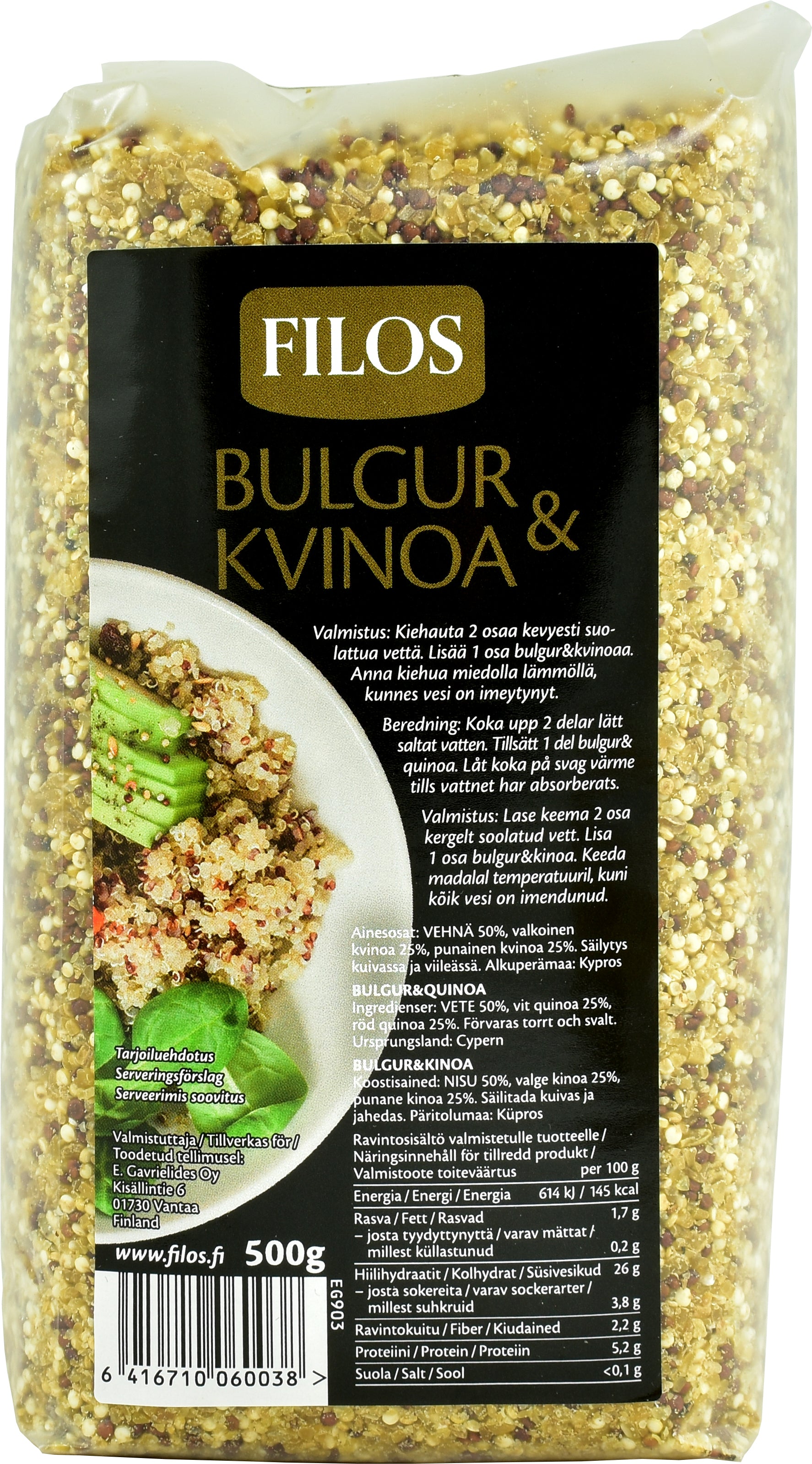 Filos 500g bulgur&kvinoa