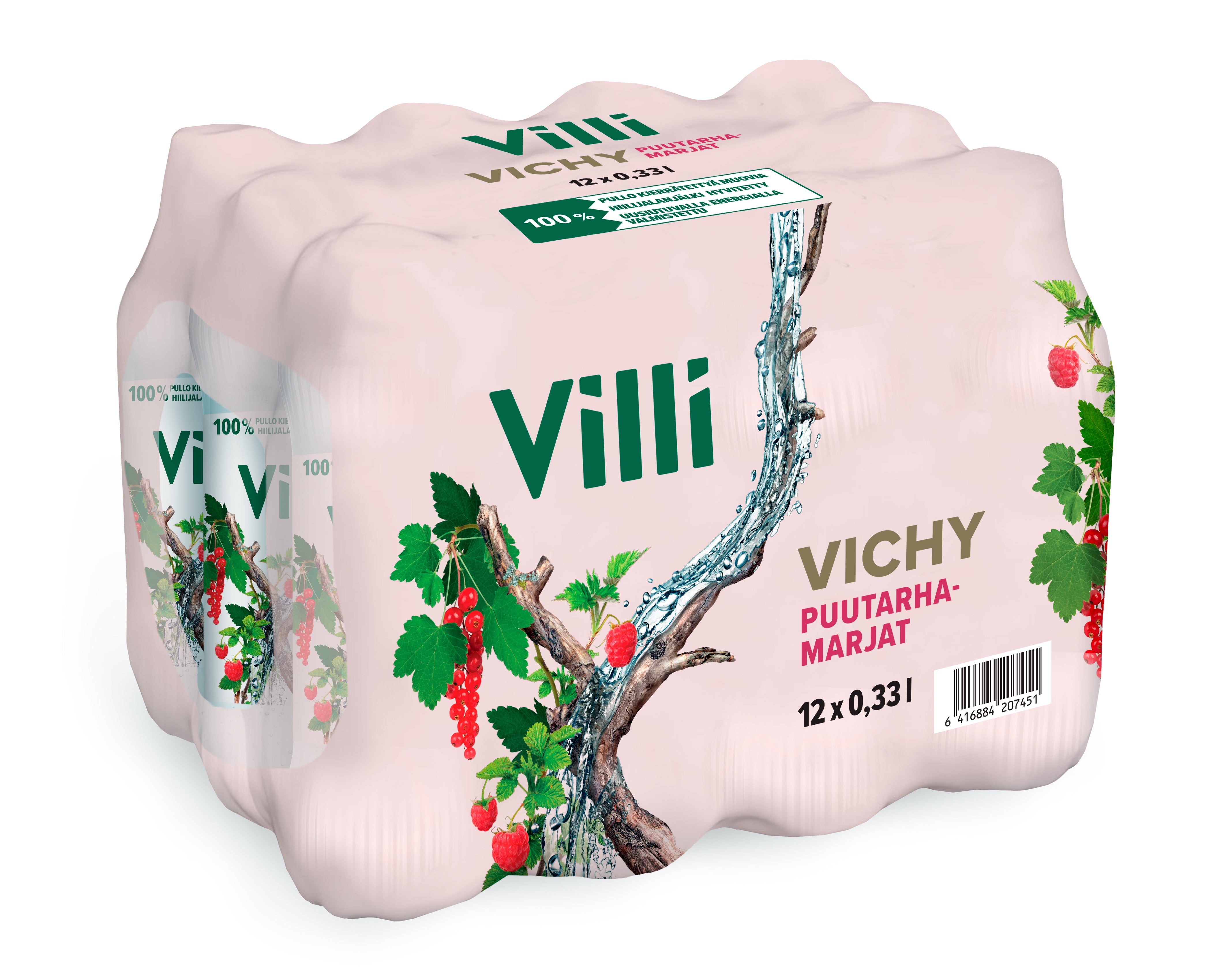 12 x Villi Vichy Puutarhamarjat 0,33 l