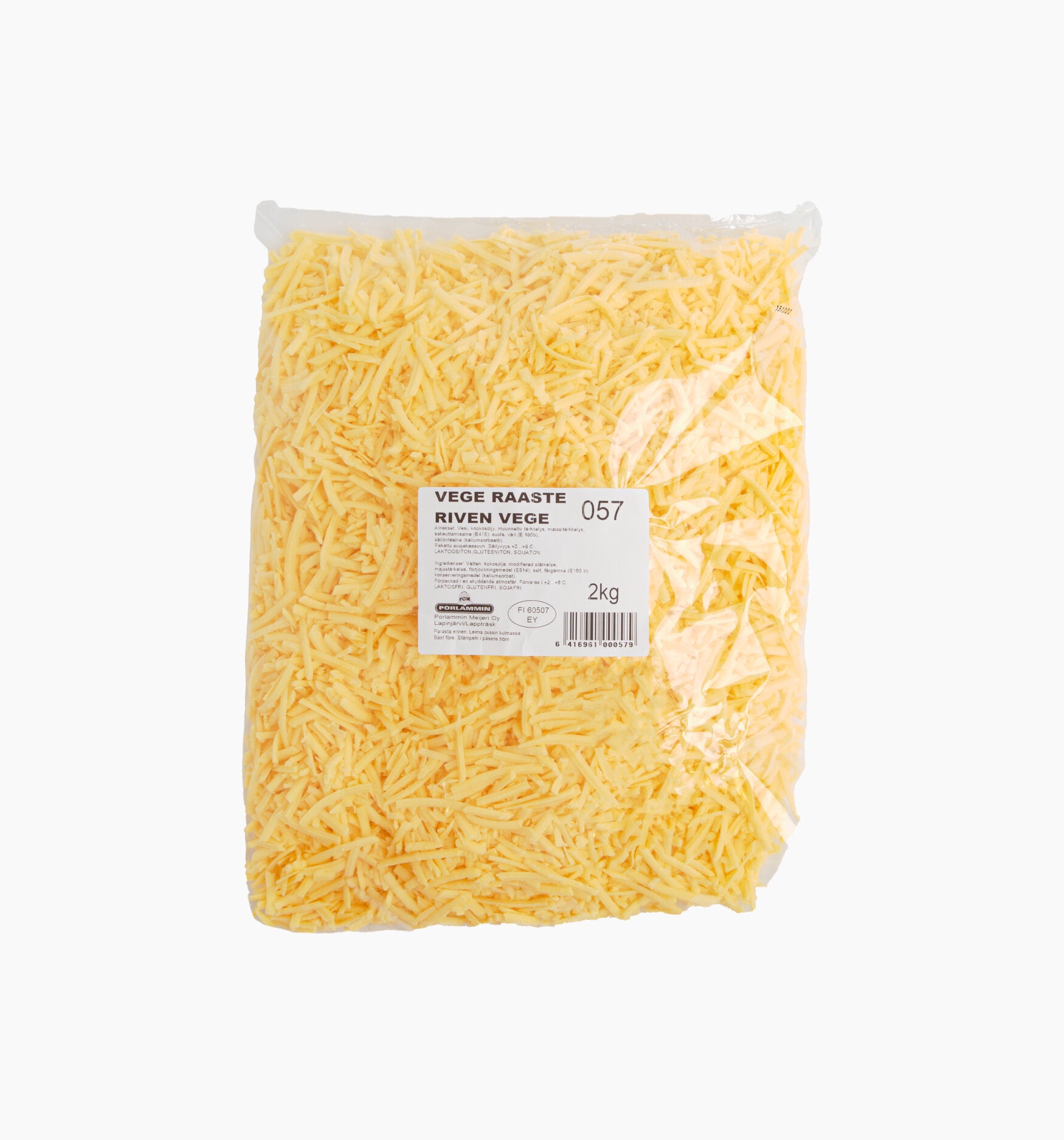 Porlammin Vege râpé naturel 2 kg