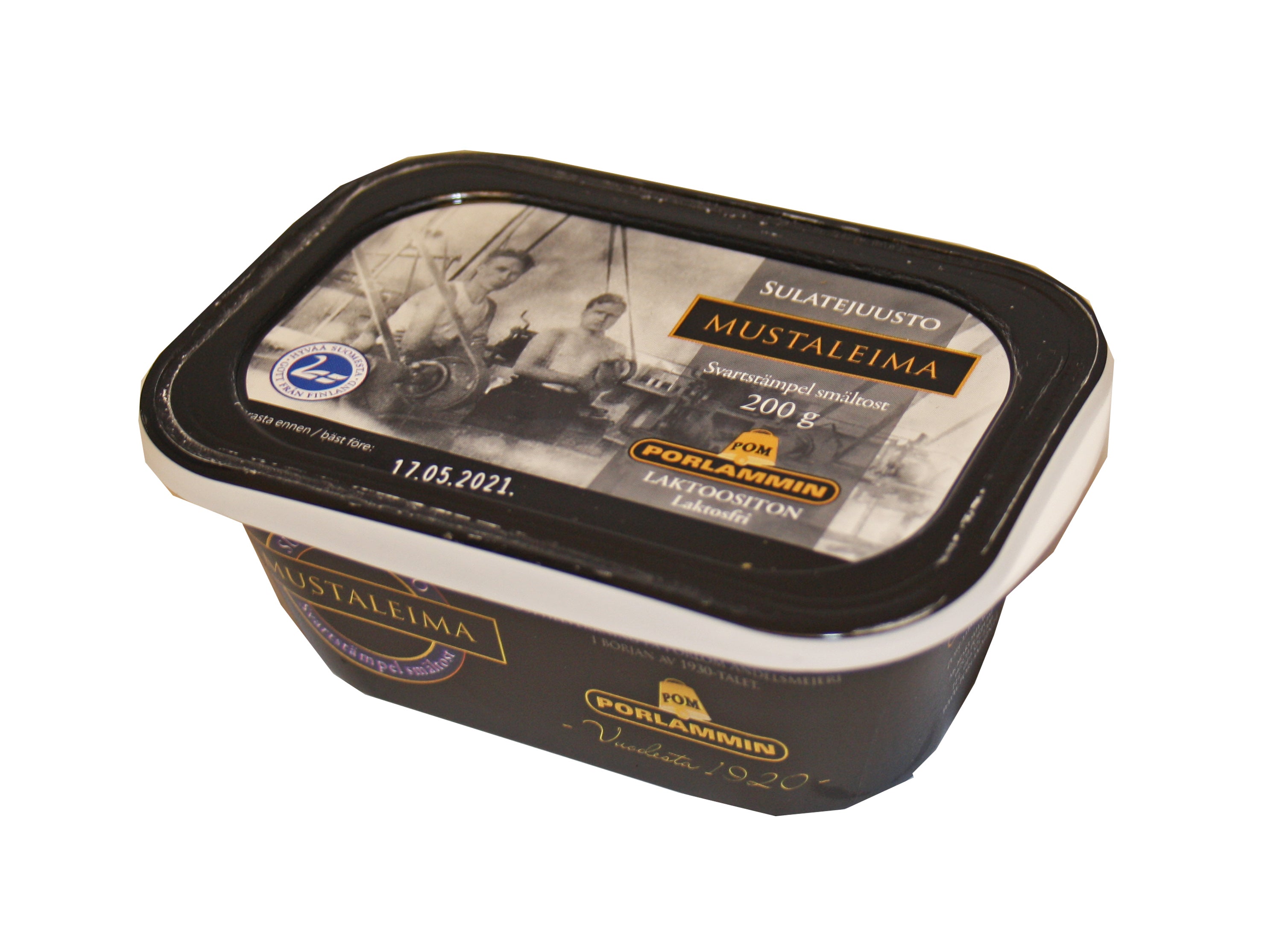 Porlammin Mustaleimasulatejuusto 200g rasia