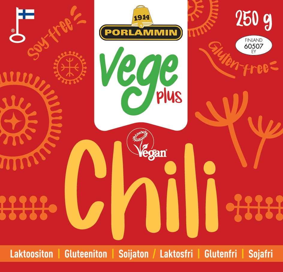 Porlammin Vege Plus Chili 250g pala