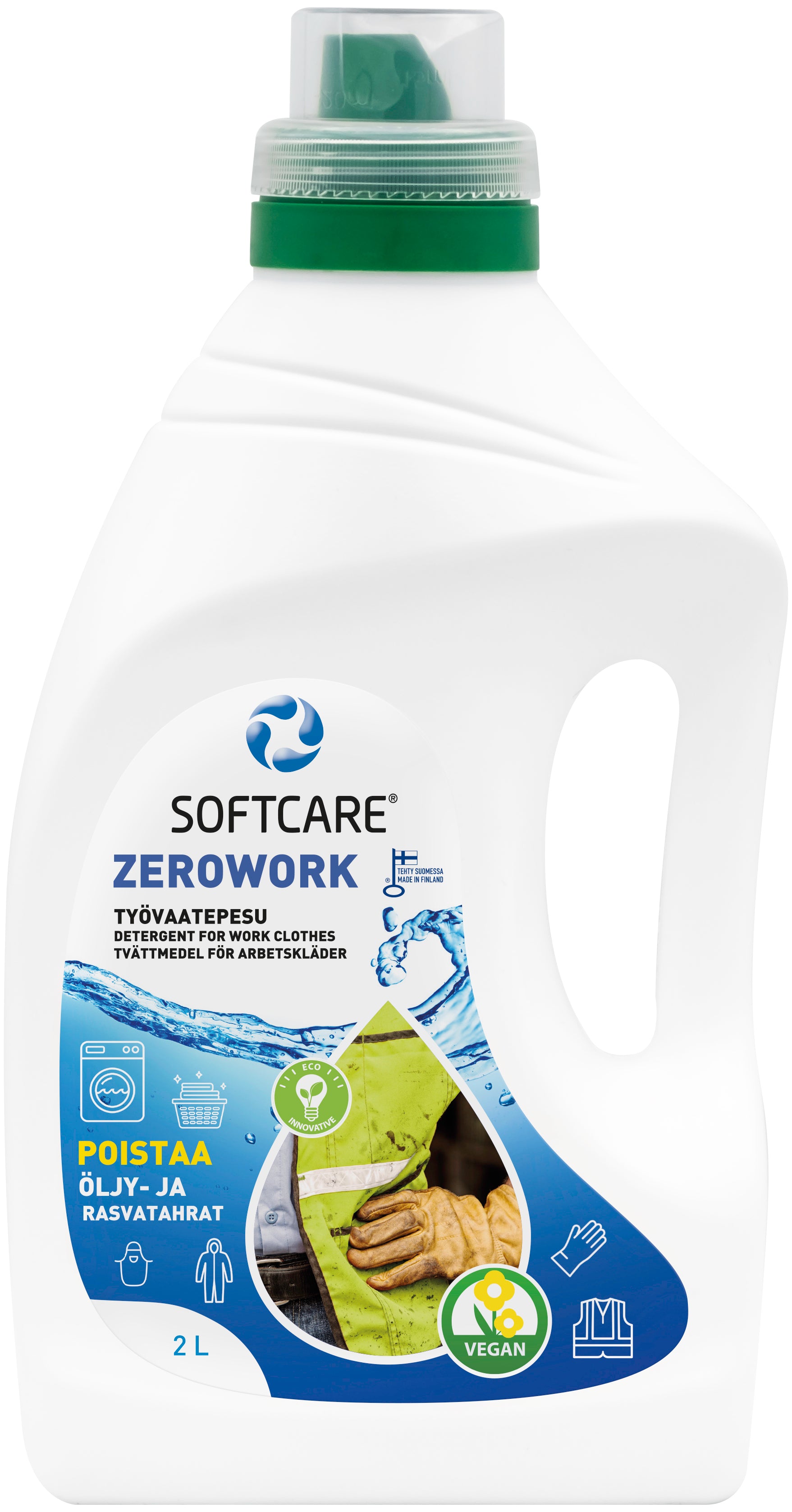 Softcare zerowork työvaatepesu 2L