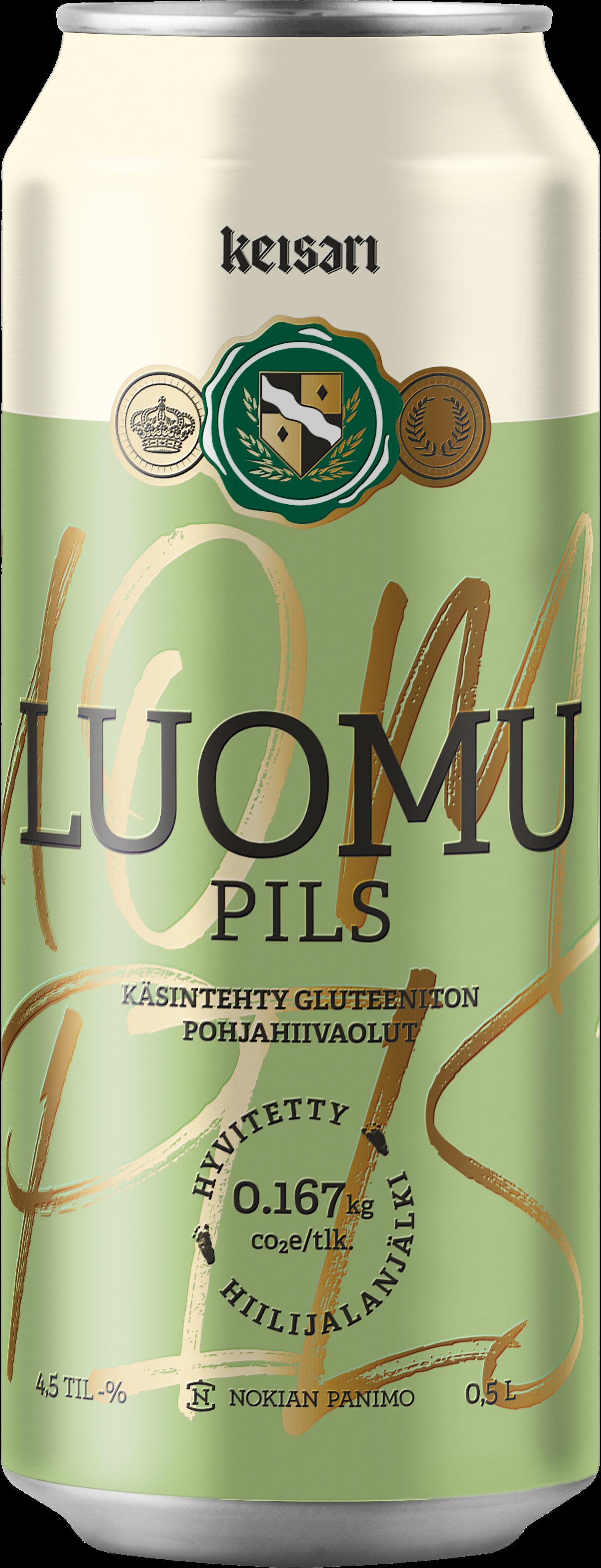 Keisari Luomu Pils olut 4,5% 0,5l tölkki
