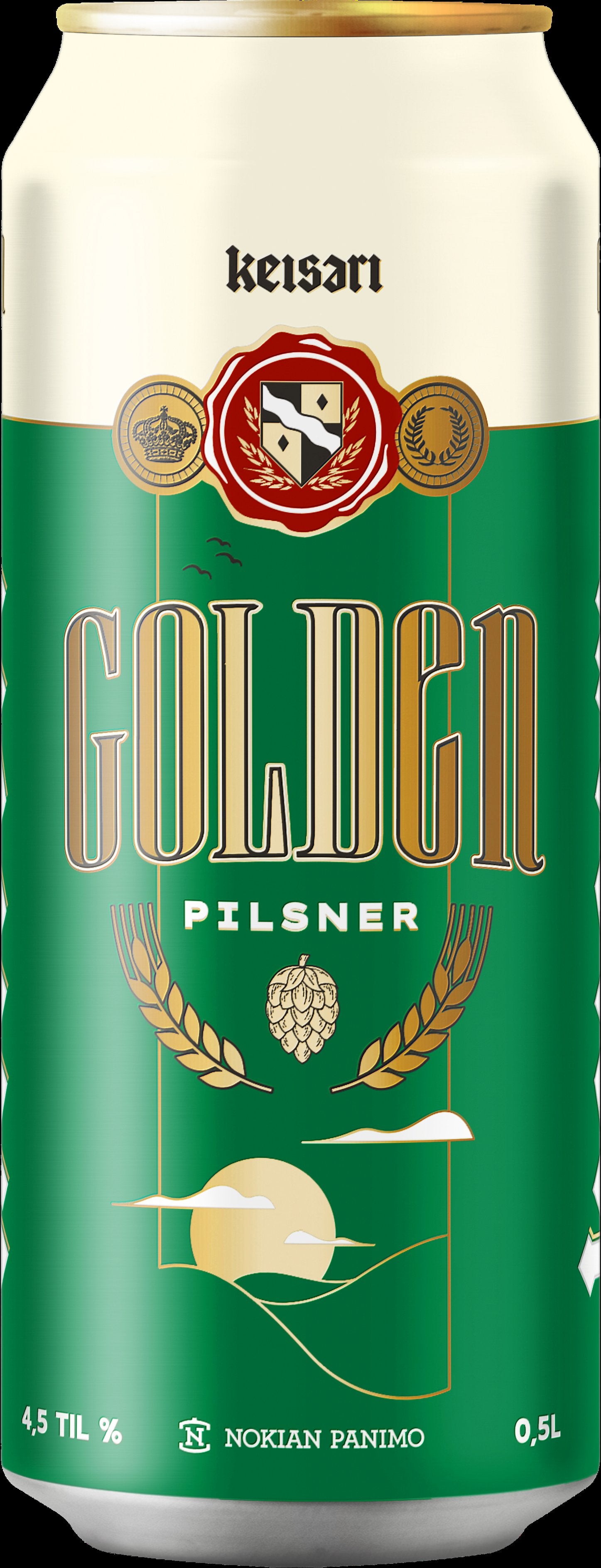 Keisari Golden Pilsner 4,5% 0,5l