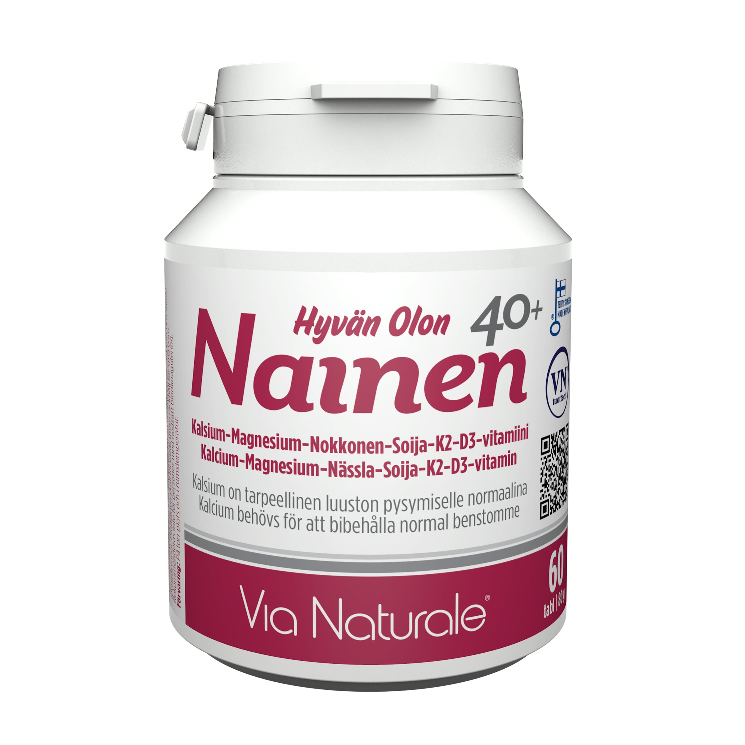 Hyvän Olon Nainen 40+ 60 comprimés Via Naturale