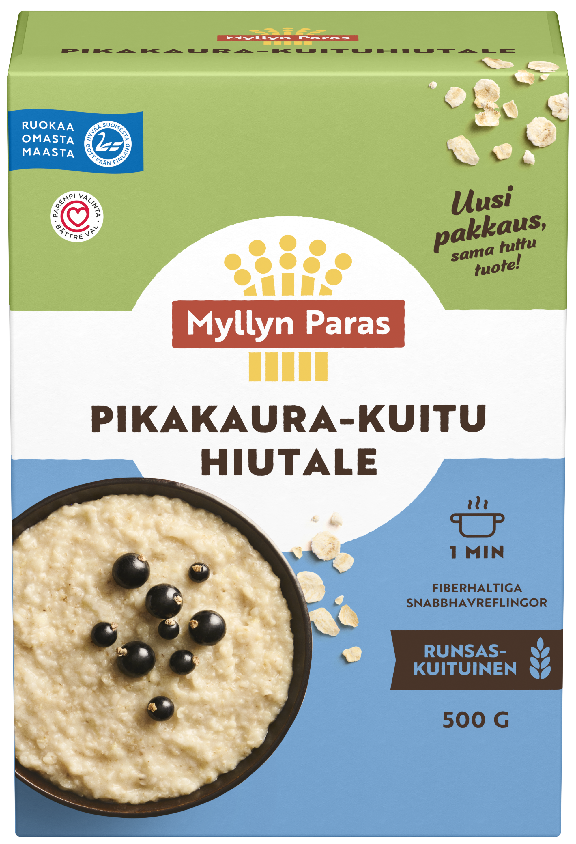 Myllyn Paras Pikakaura+Kuitu Hiutale 500 g
