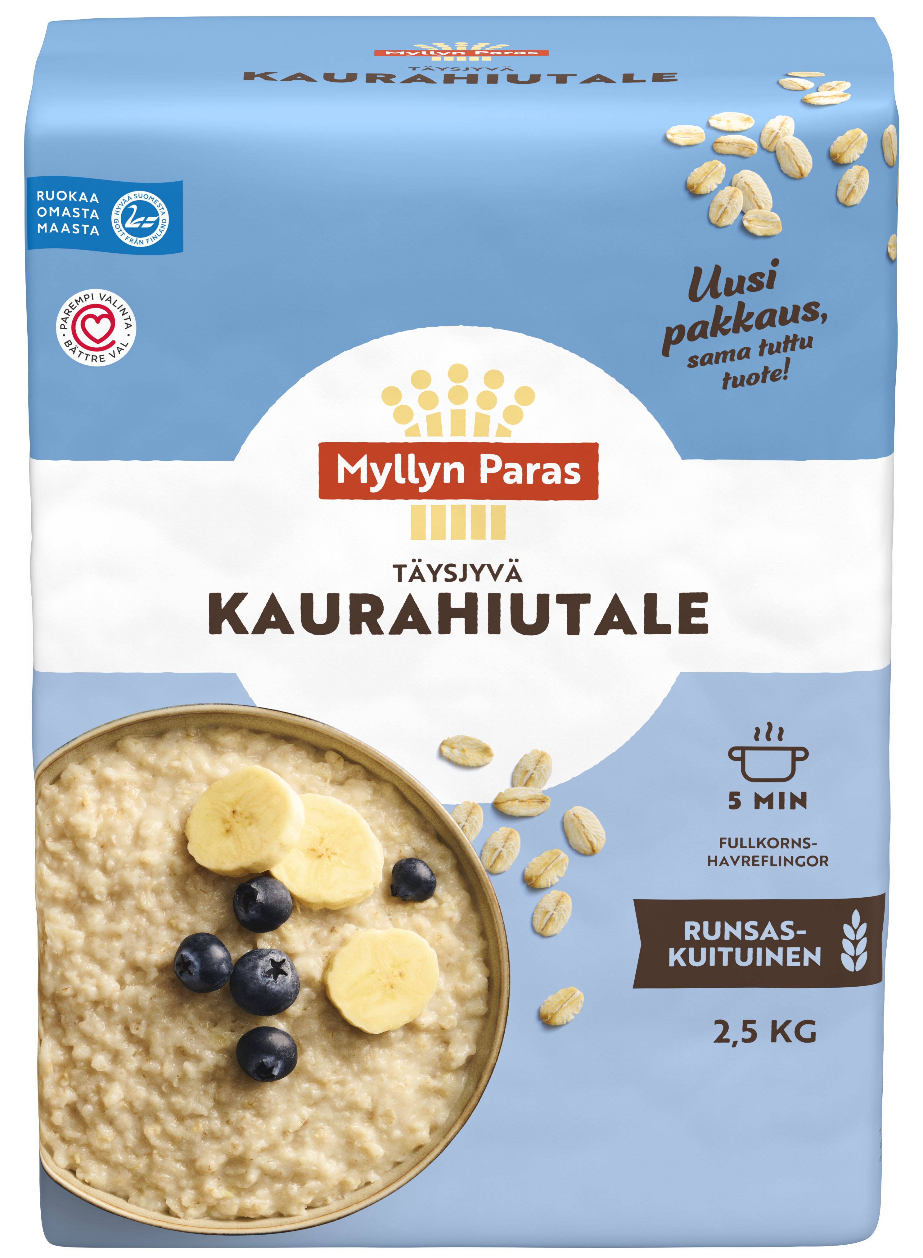 Myllyn Paras Täysjyvä Kaurahiutale 2,5kg