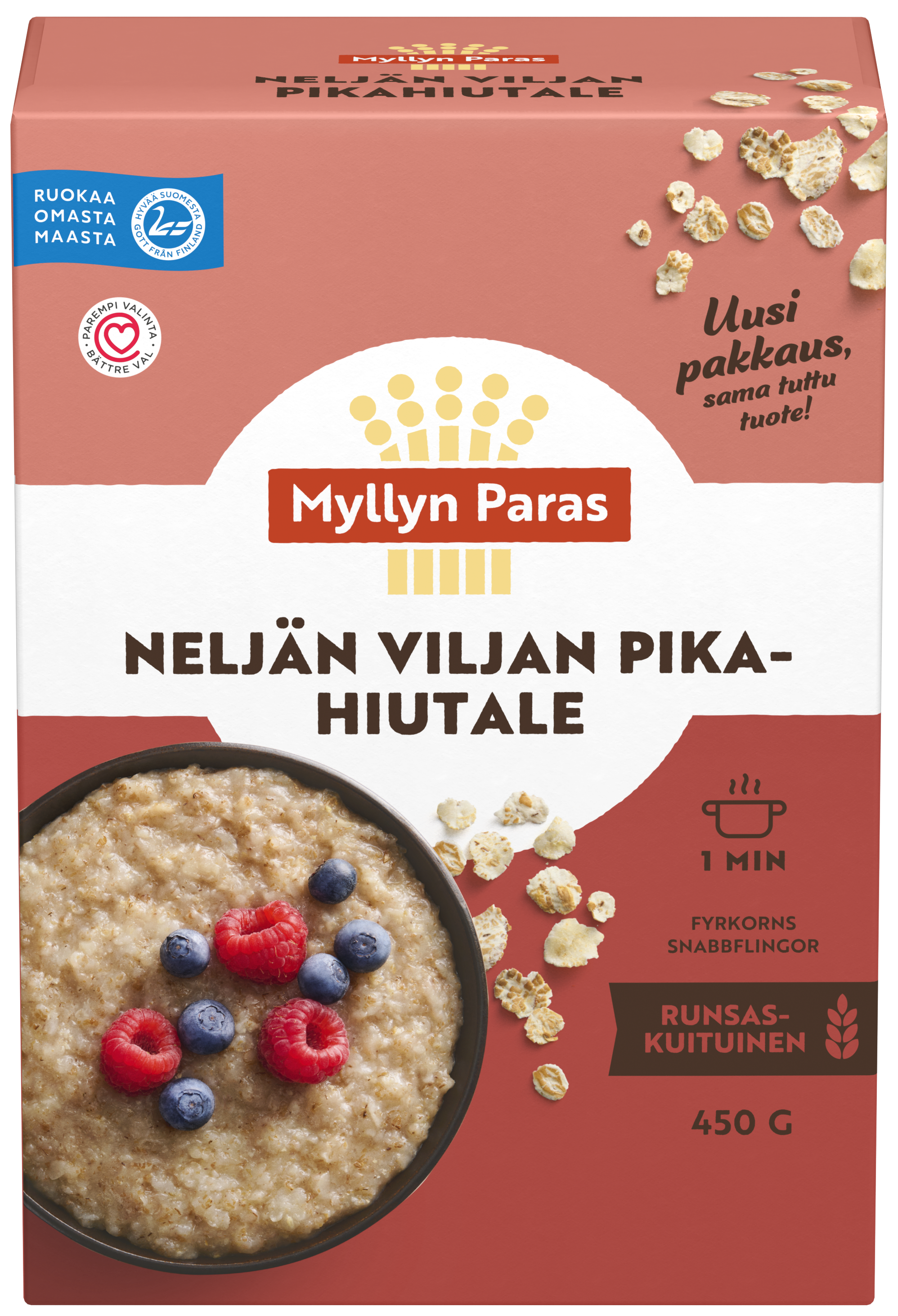 Myllyn Paras Neljän Viljan Pikahiutale 450 g