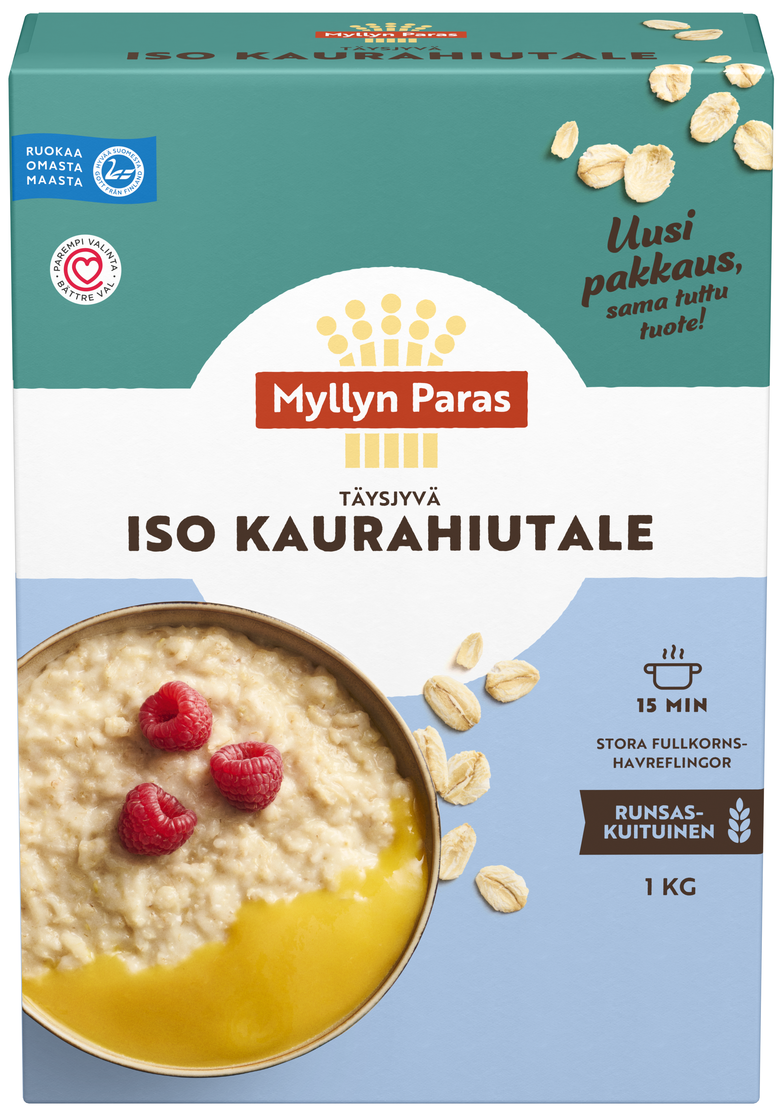 Myllyn Paras Iso täysjyvä Kaurahiutale 1 kg