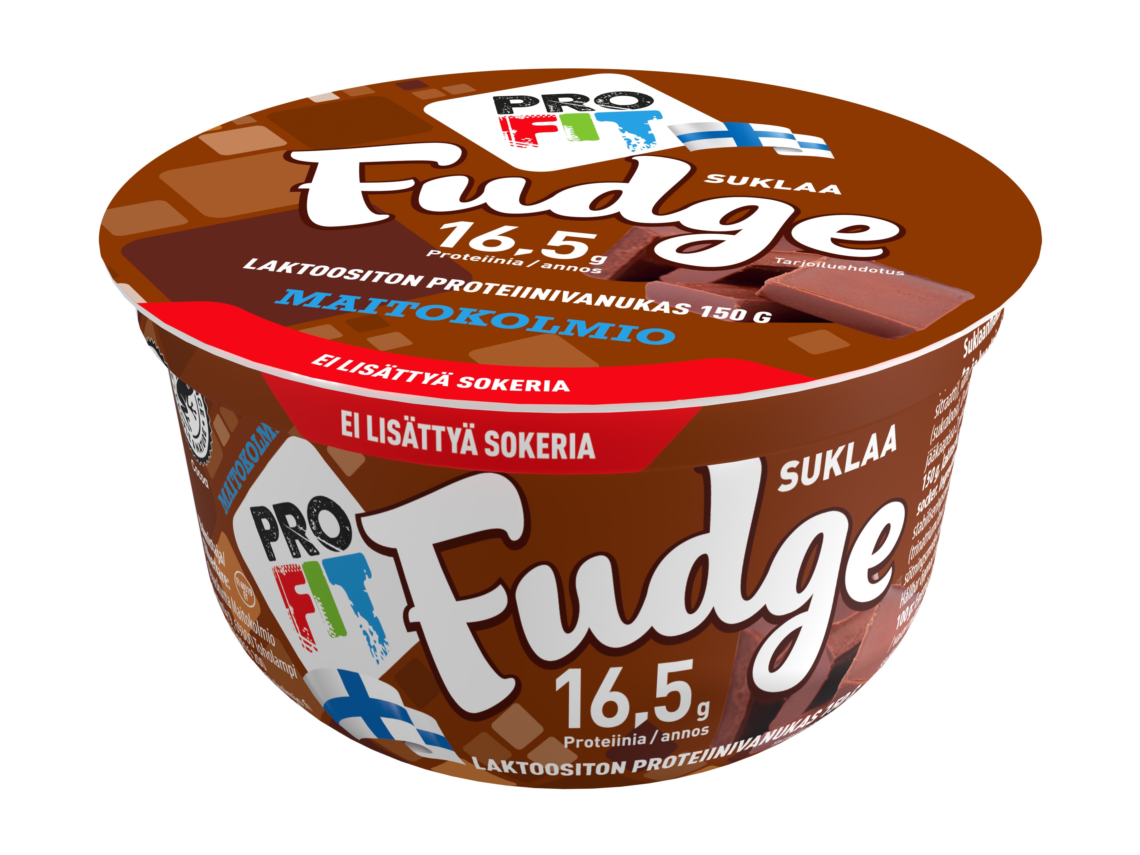 Maitokolmio PROFIT laktoositon suklaa fudge proteiinivanukas 150g