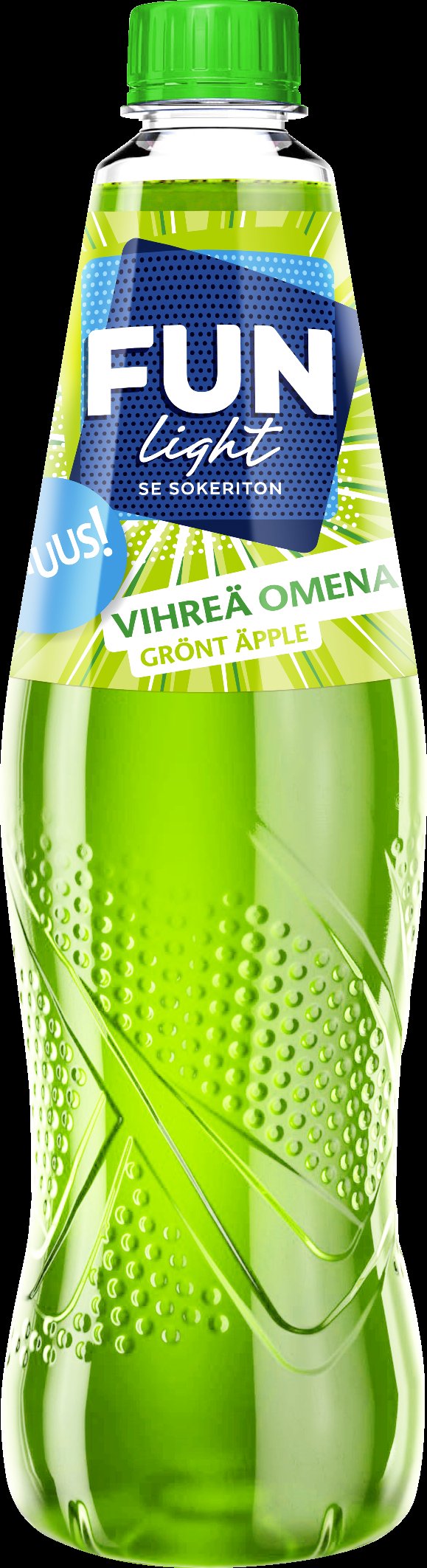 FUN Light vihreän omenan makuinen juomatiiviste 0,5l