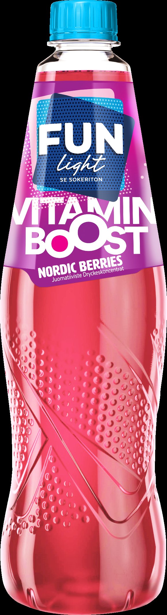 FUN Light Vitamin Boost nordic berries juomatiiviste 0,8l
