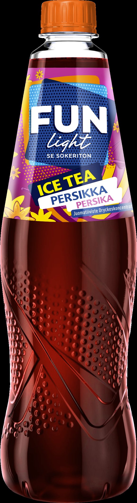 FUN Light Ice Tea persikka jääteen makuinen juomatiiviste 0,5l