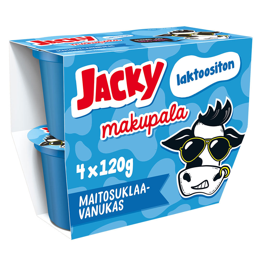 Jacky Makupala laktoositon maitosuklaavanukas 4x120g