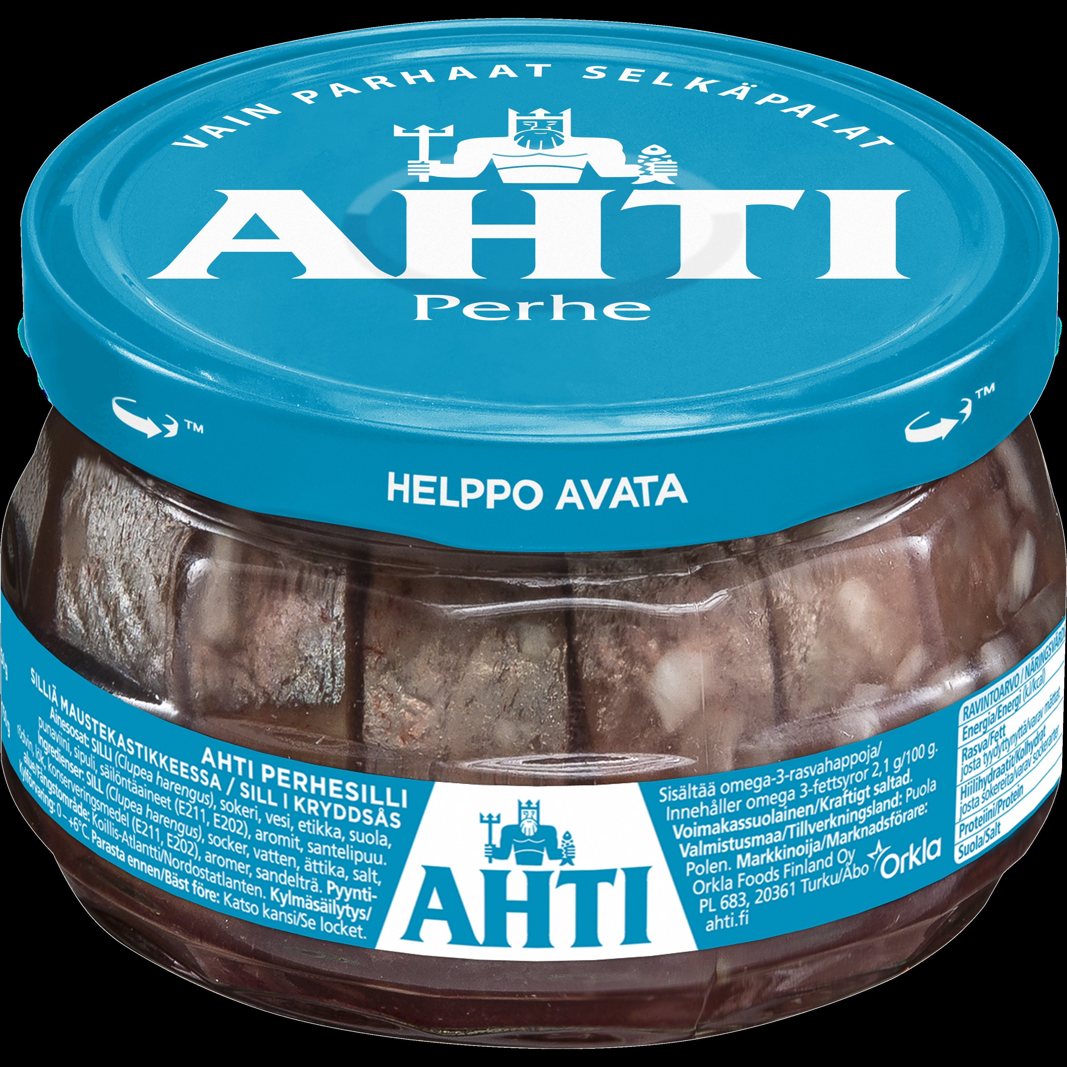 Ahti perhesilli, silliä maustekastikkeessa 240/150g