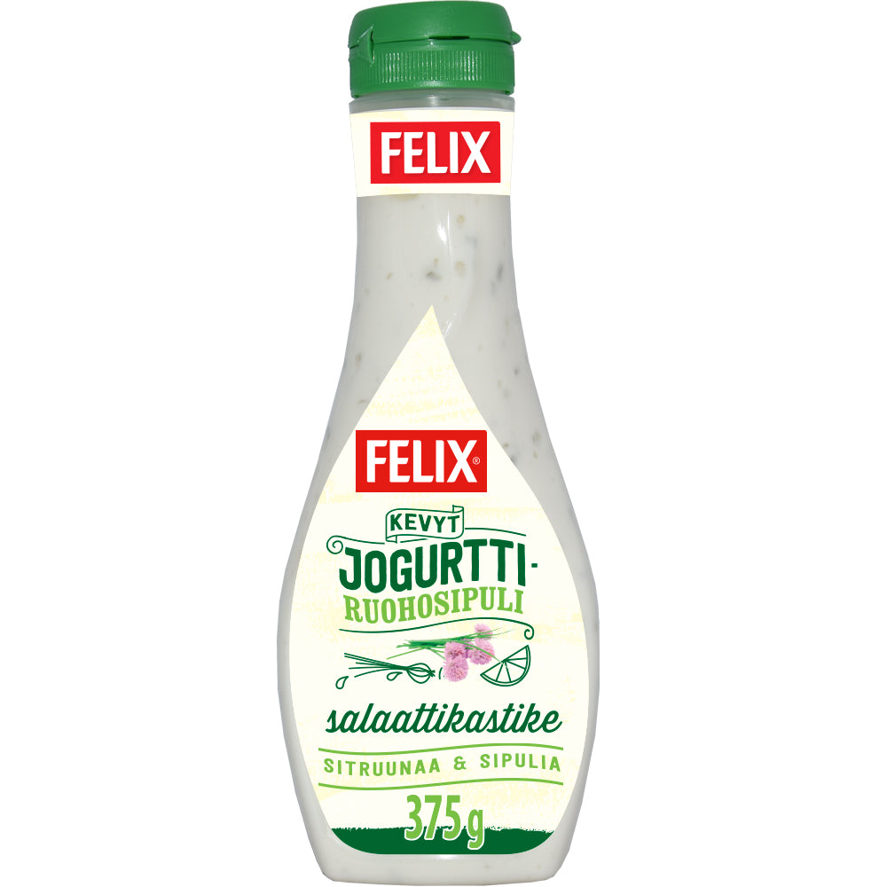 Felix kevyt jogurtti-ruohosipuli salaattikastike 375g