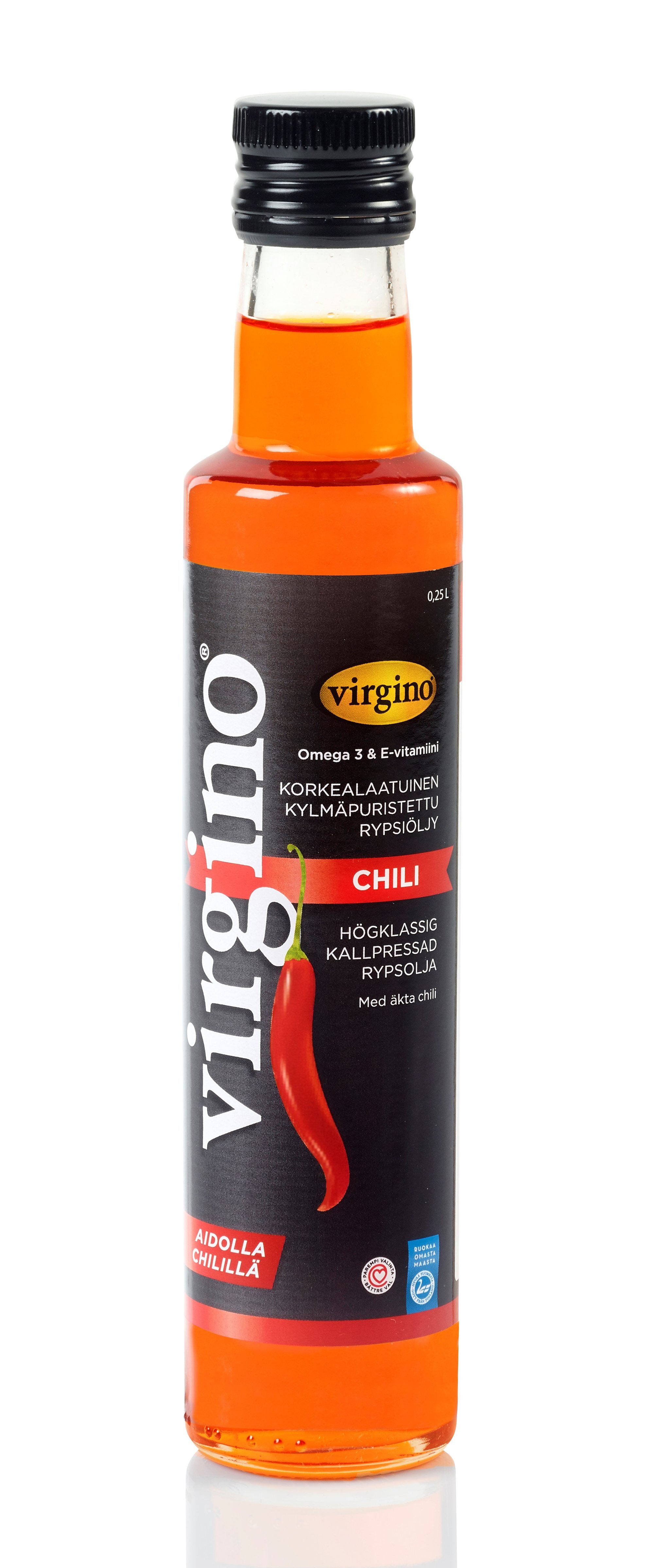 Virgino kylmäpuristettu chilirypsiöljy 250ml