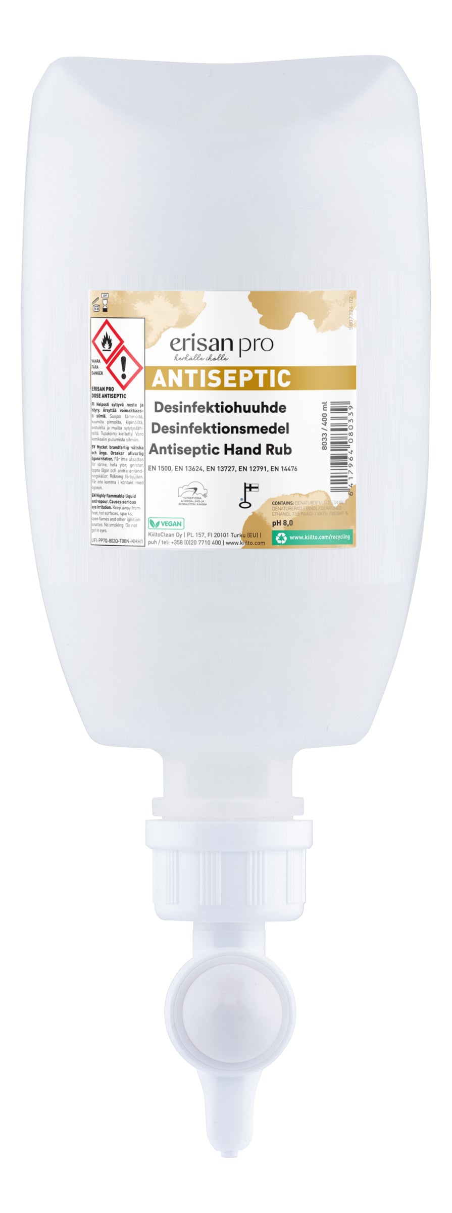 Erisan Dose 400ml Antiseptic käsihuuhde