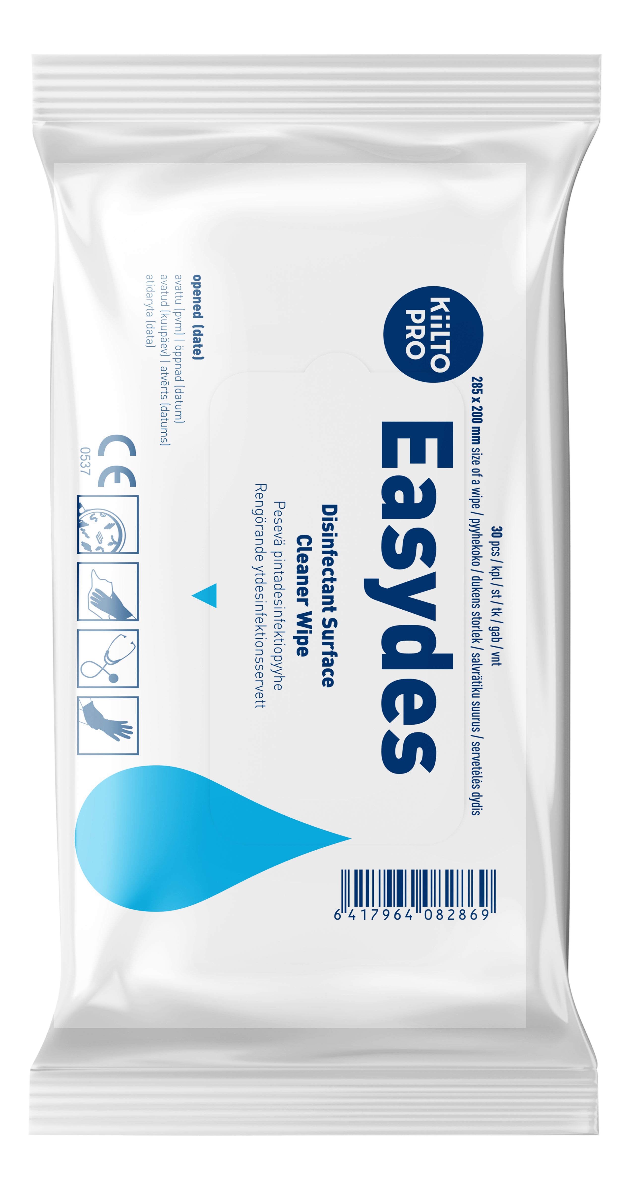 Easydes pesevä desinfektiopyyhe 30kpl