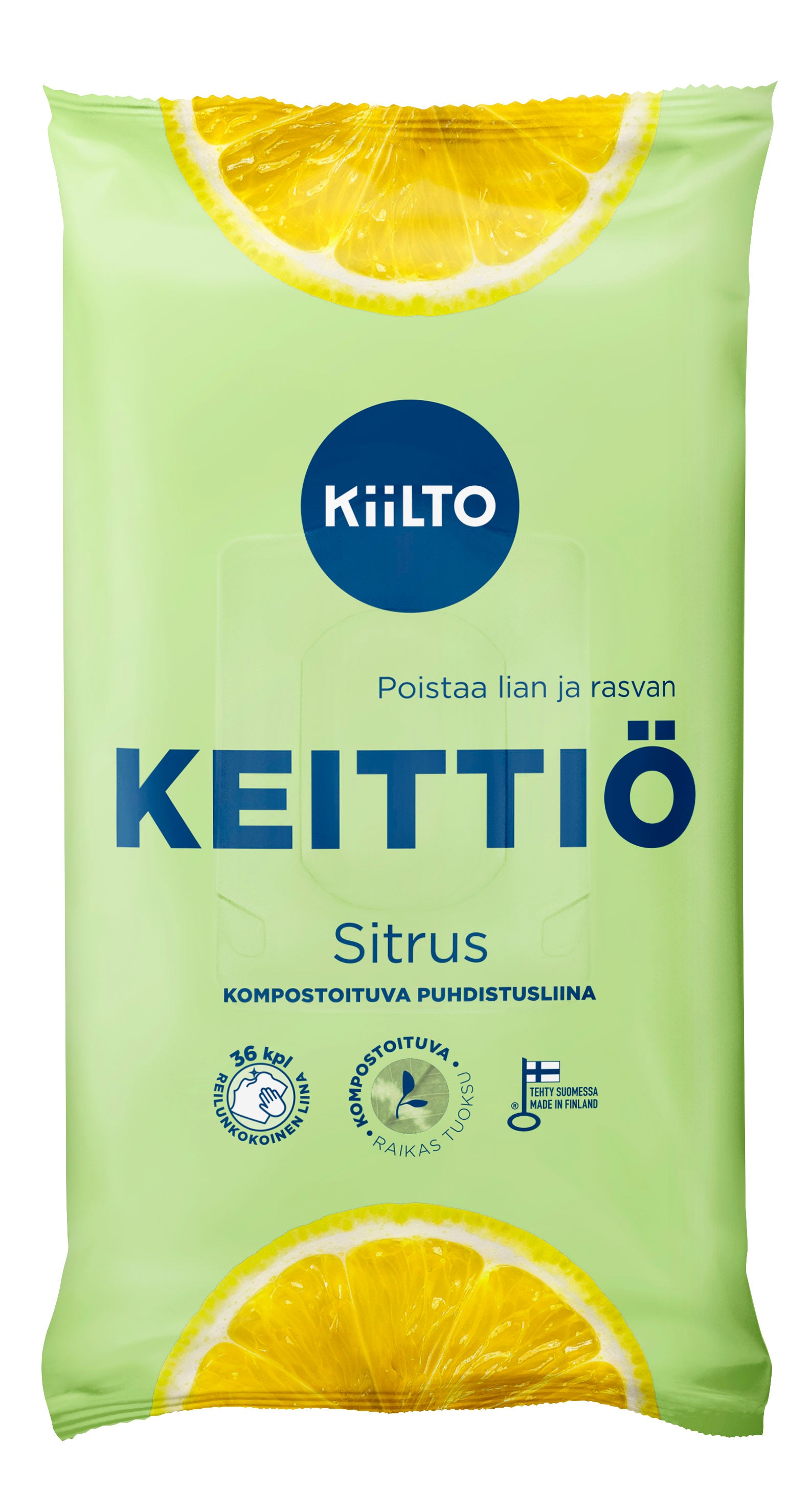 Kiilto keittiöpuhdistusliina 36kpl sitru