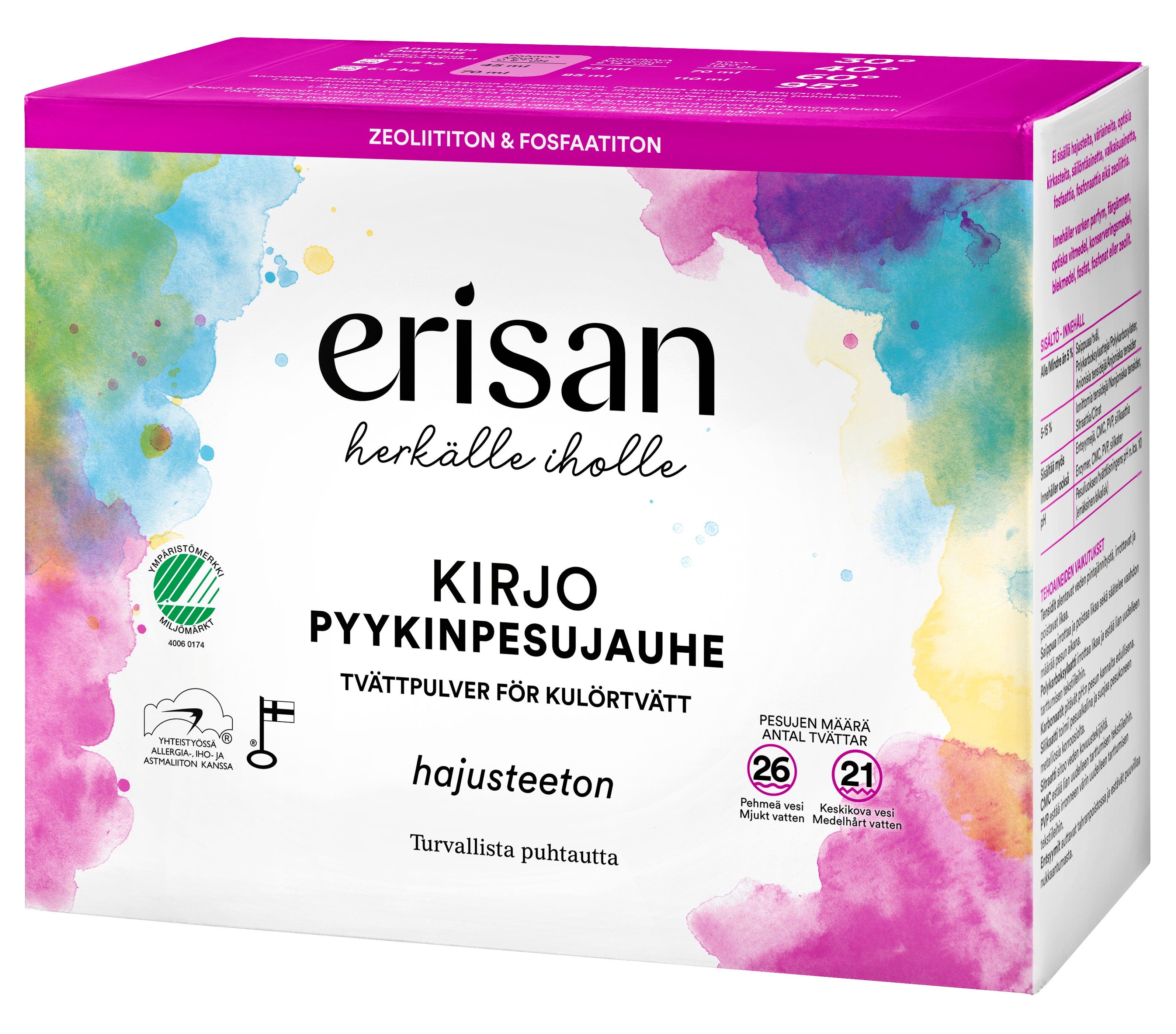 Erisan Kirjo pyykinpesujauhe 1kg