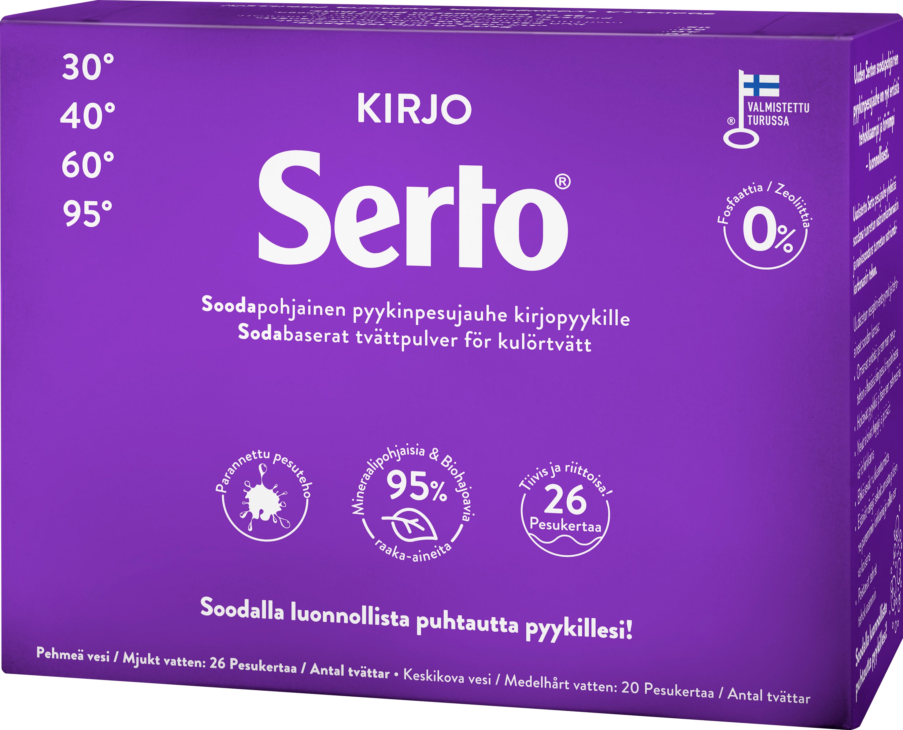 Serto Kirjo Pyykinpesujauhe 890g