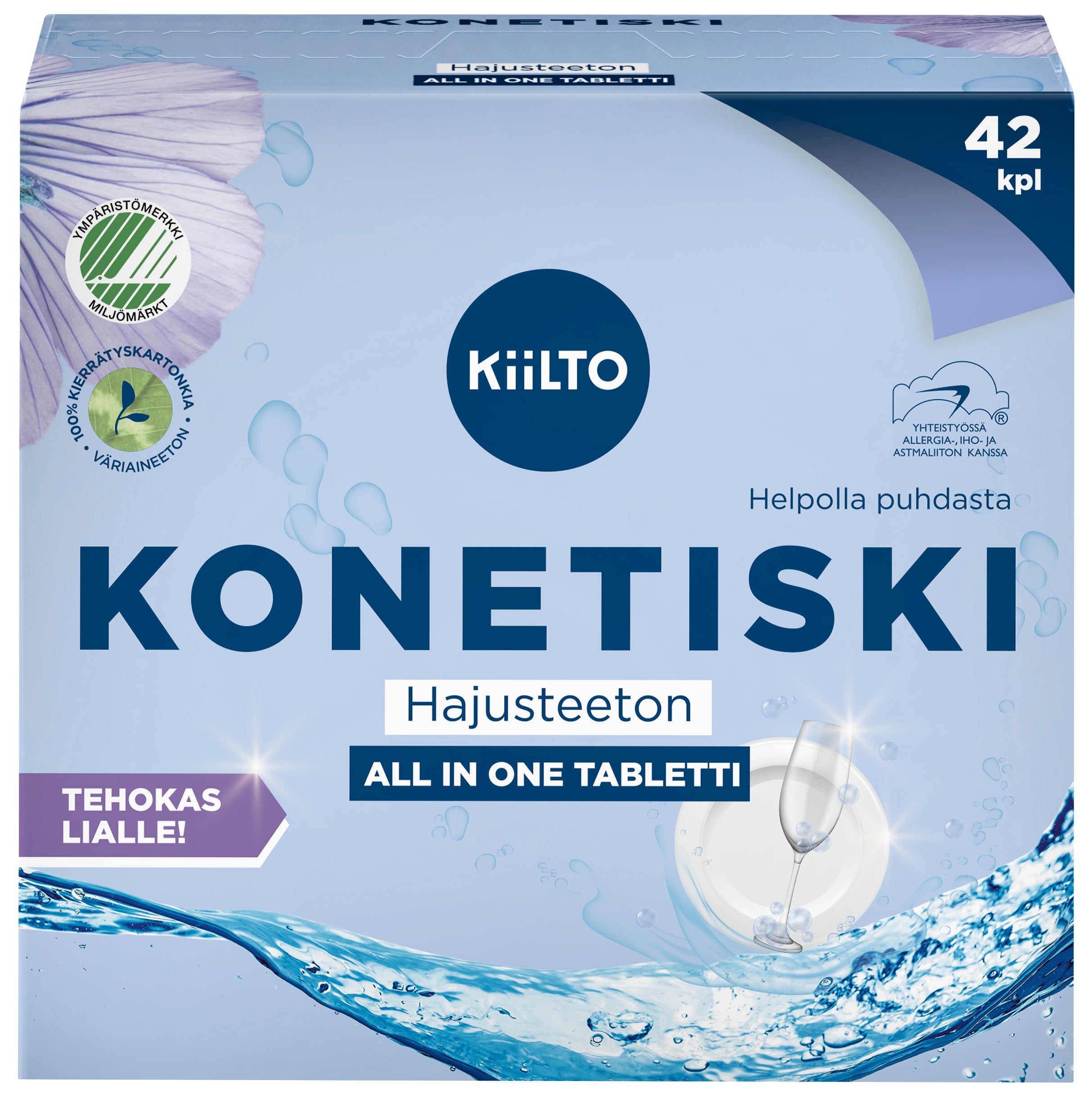 Kiilto konetiskitabletti 42kpl hajusteet