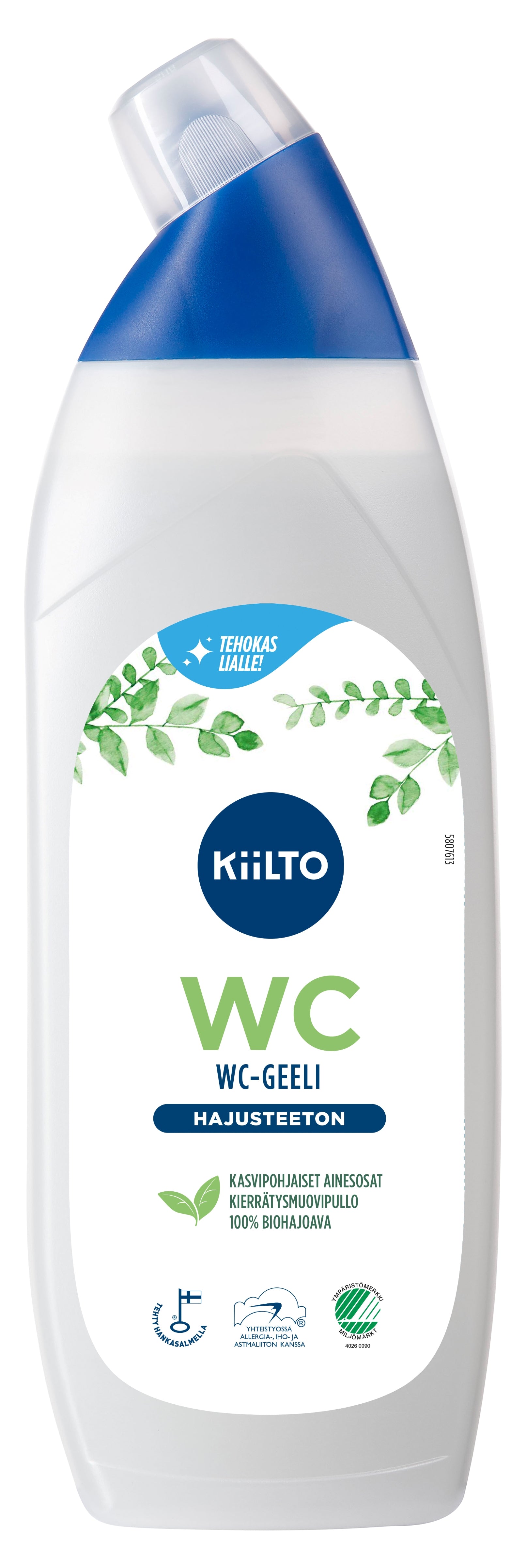 Kiilto hajusteeton wc-geeli 750ml