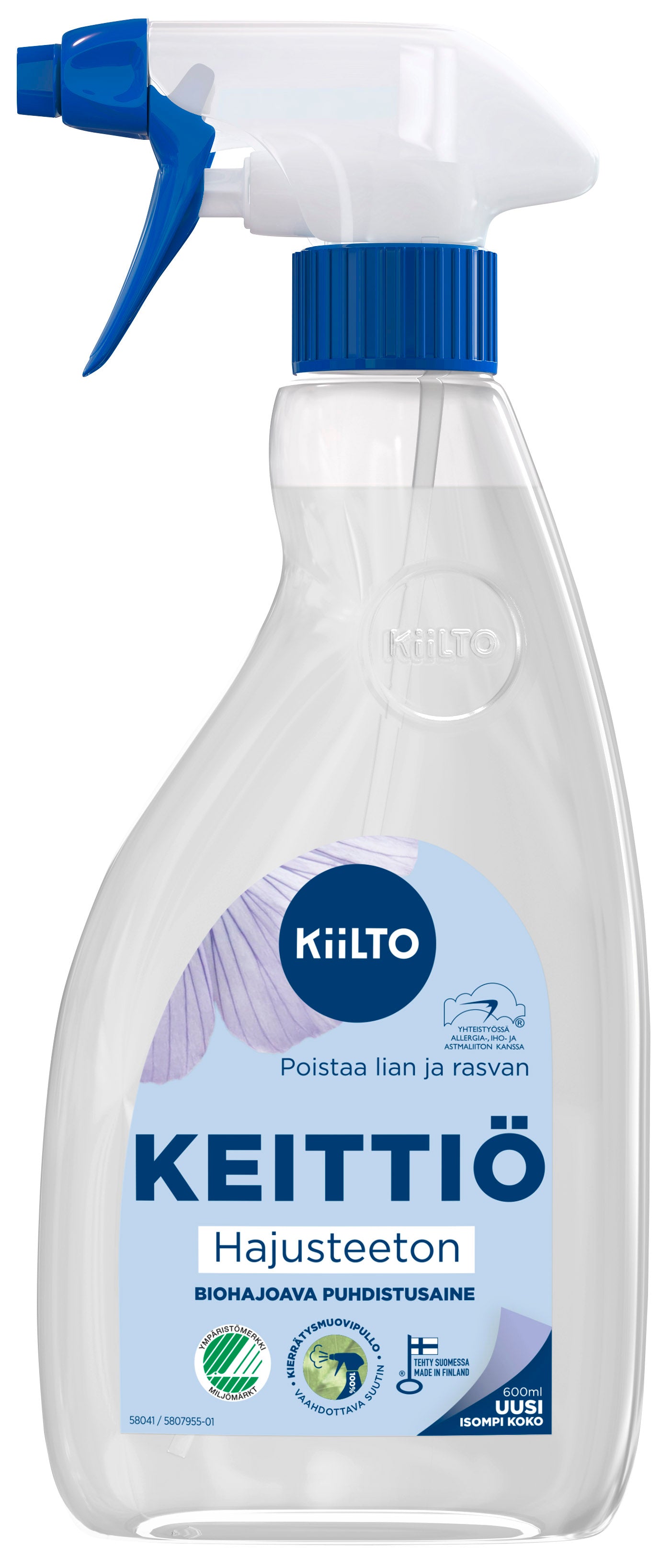 Kiilto biohaj keittiösuihke hajust 600ml