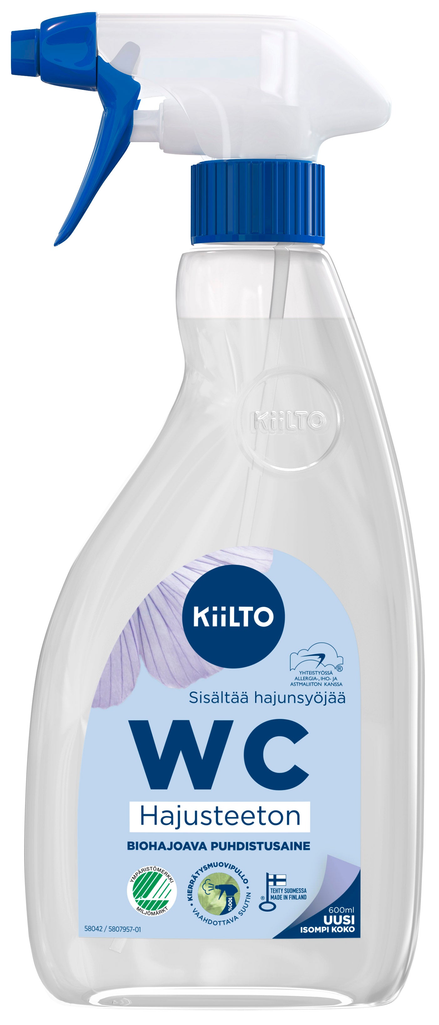Kiilto biohaj wc-puhdsuihke hajust 600ml