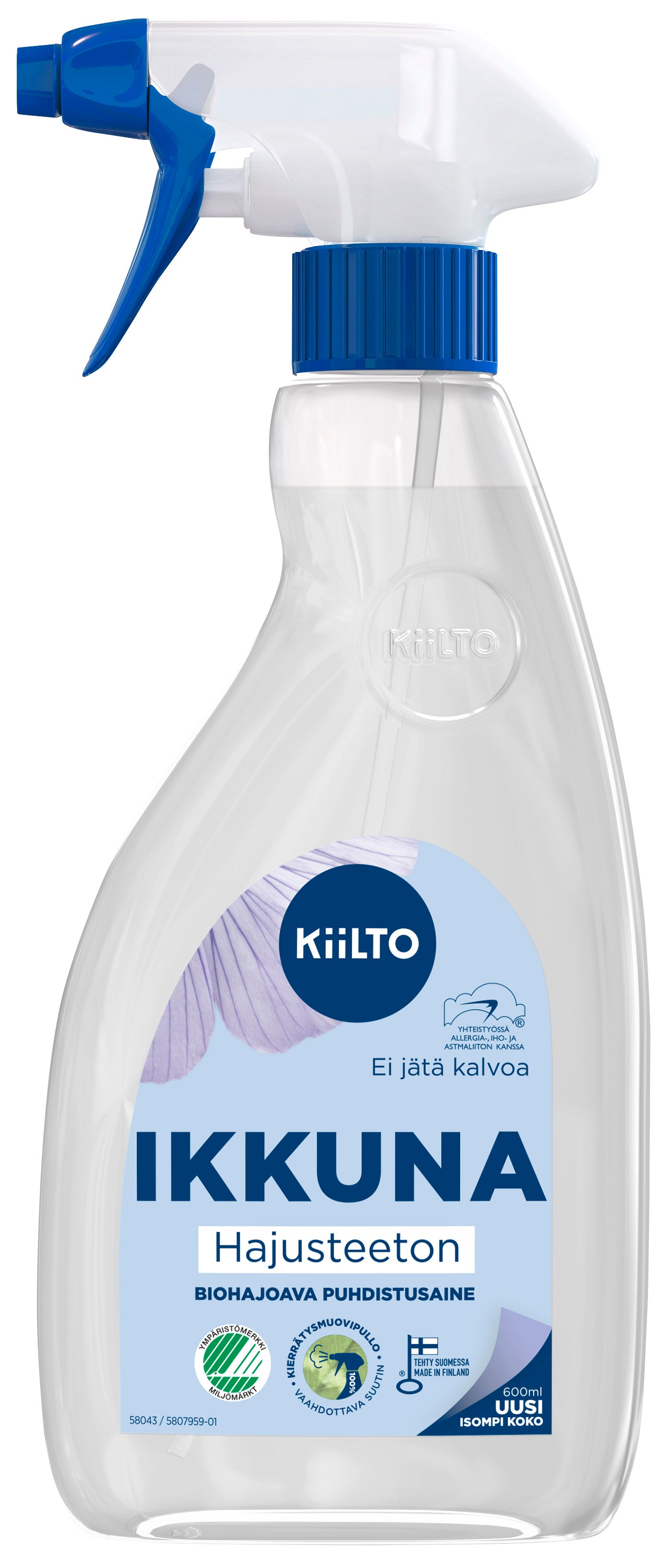 Kiilto biohajo ikkunasuihke hajust 600ml