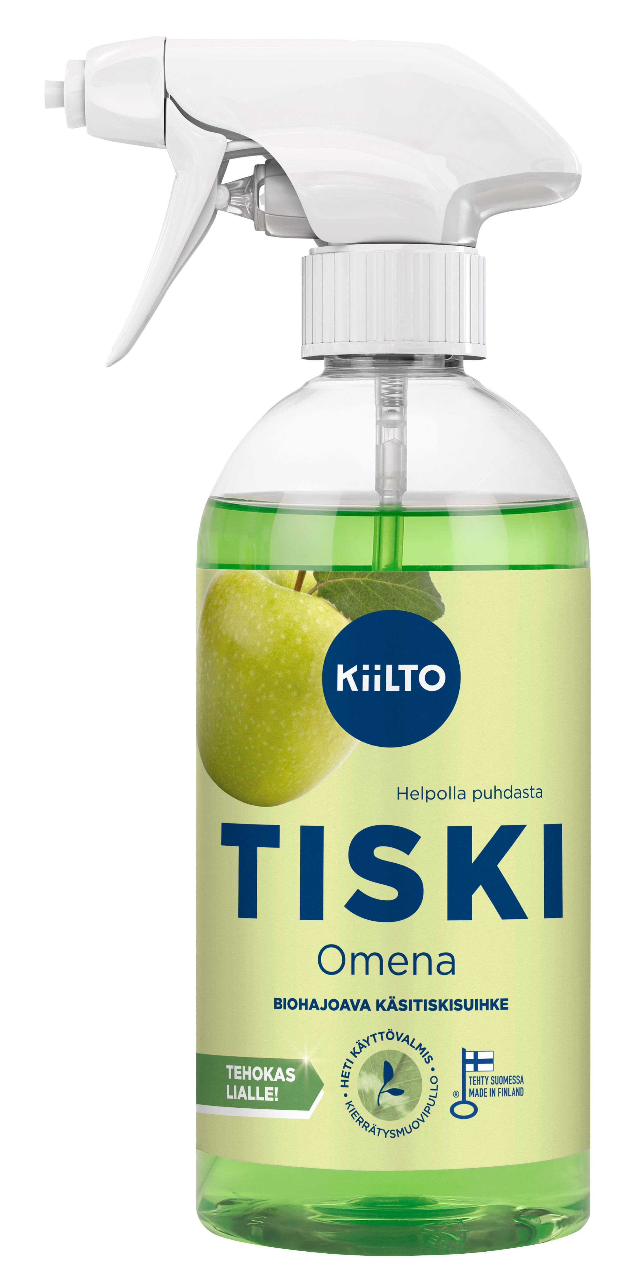 Kiilto biohaj käsitiskispray 475ml Omena
