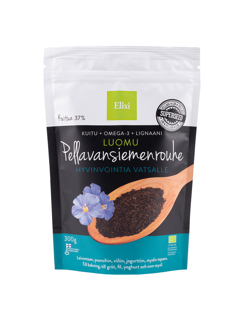 Elixi Luomu Pellavansiemenrouhe 300g