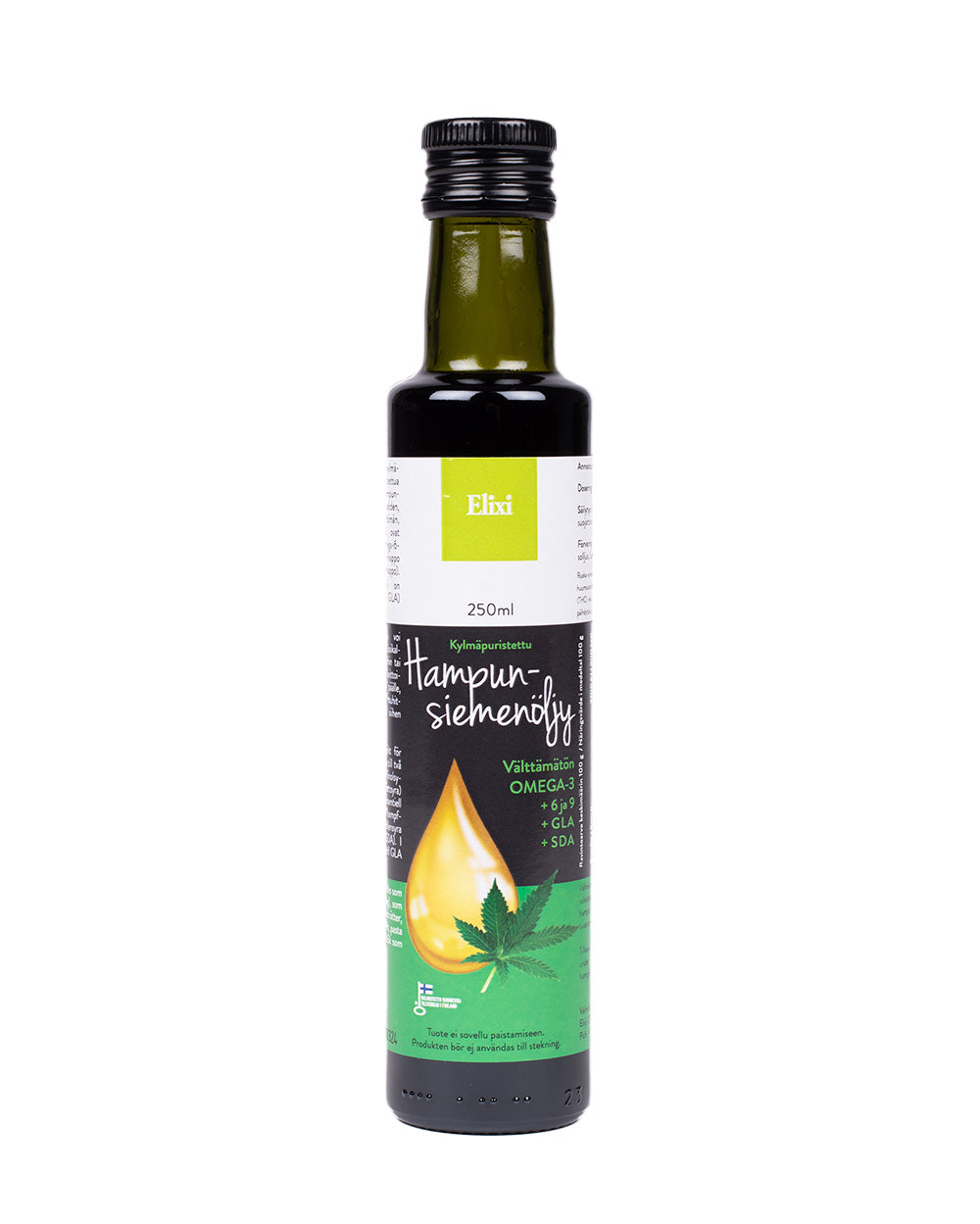 Elixi Kylmäpuristettu Hampunsiemenöljy 250ml