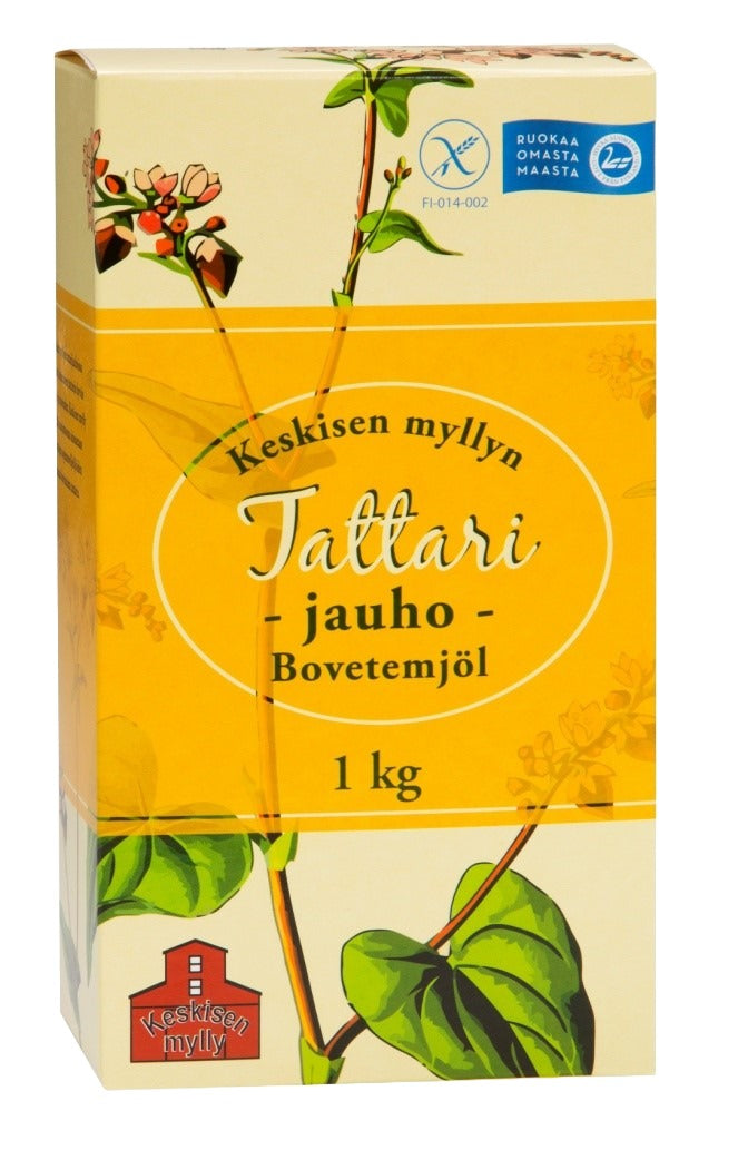 Keskisen Myllyn Kotimainen täysjyvä tattarijauho 1kg