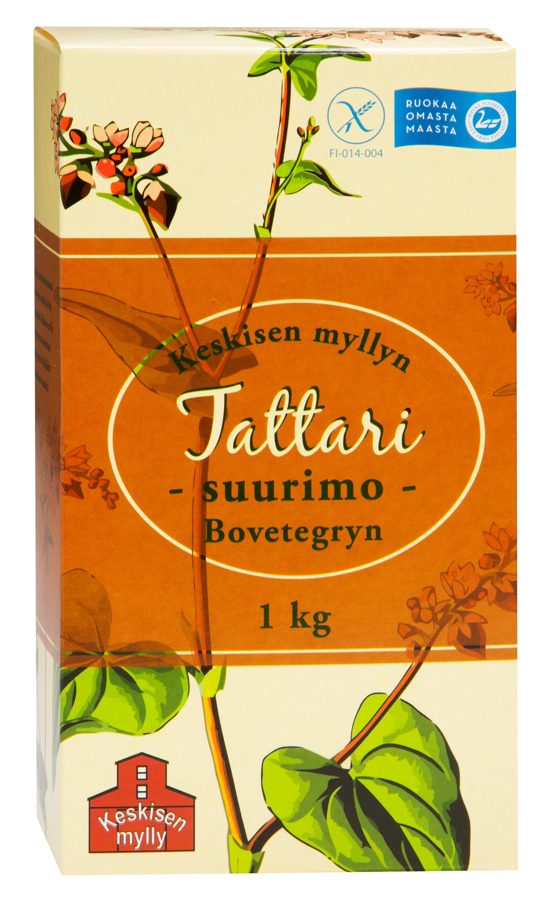 Keskisen Myllyn Kotimainen täysjyvä tattarisuurimo 1kg