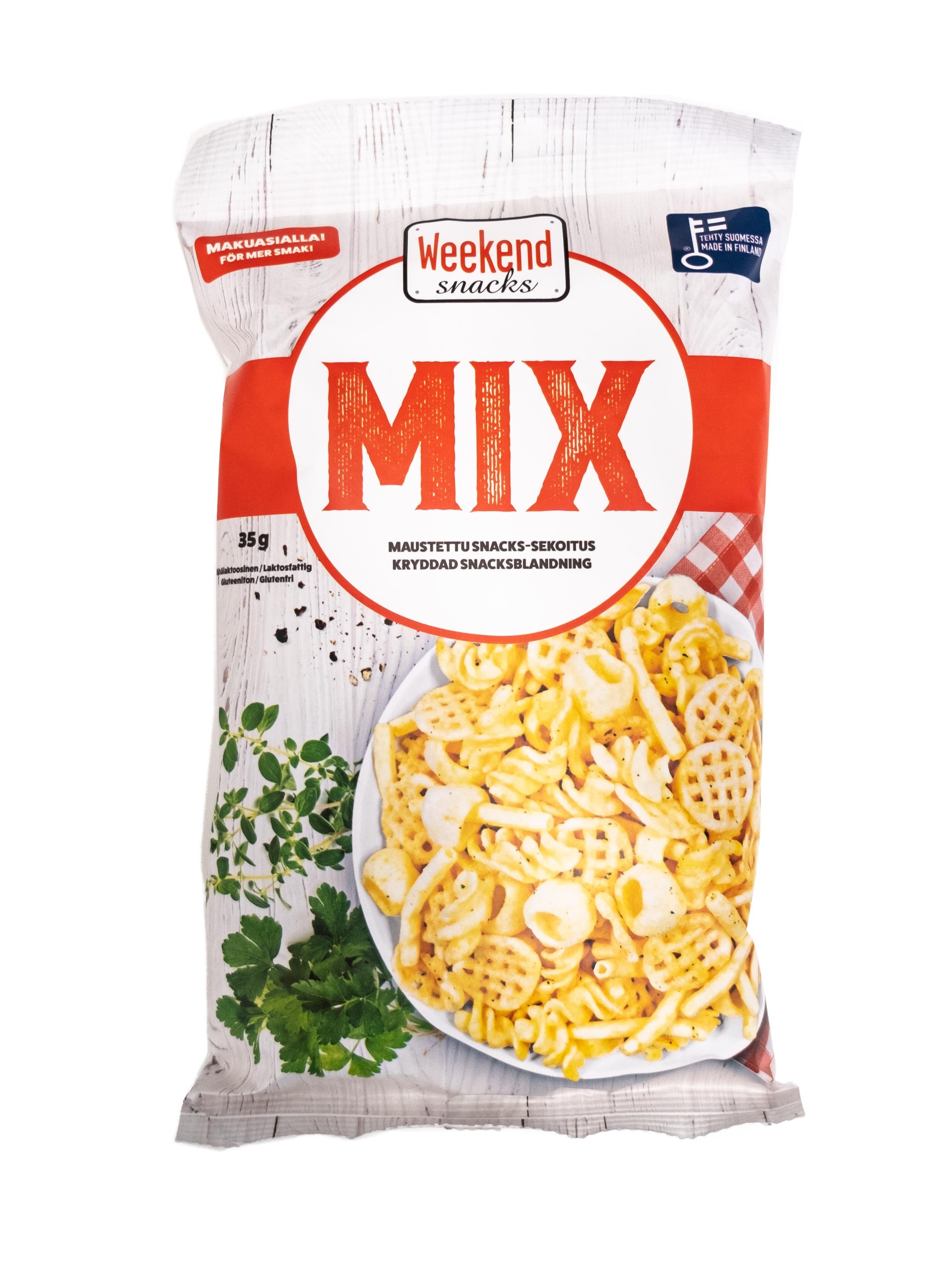 Weekend Snacks Mix 35g Maustettu snacks-sekoitus