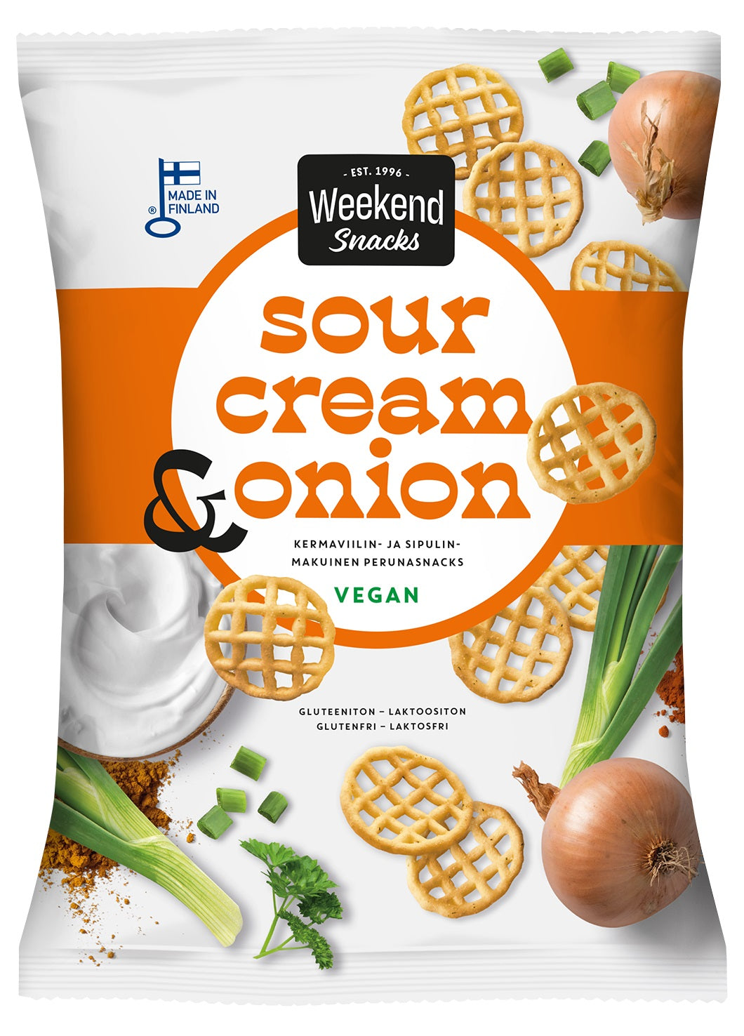 Weekend Snacks Perunasnacks Sour Cream & Onion 180g