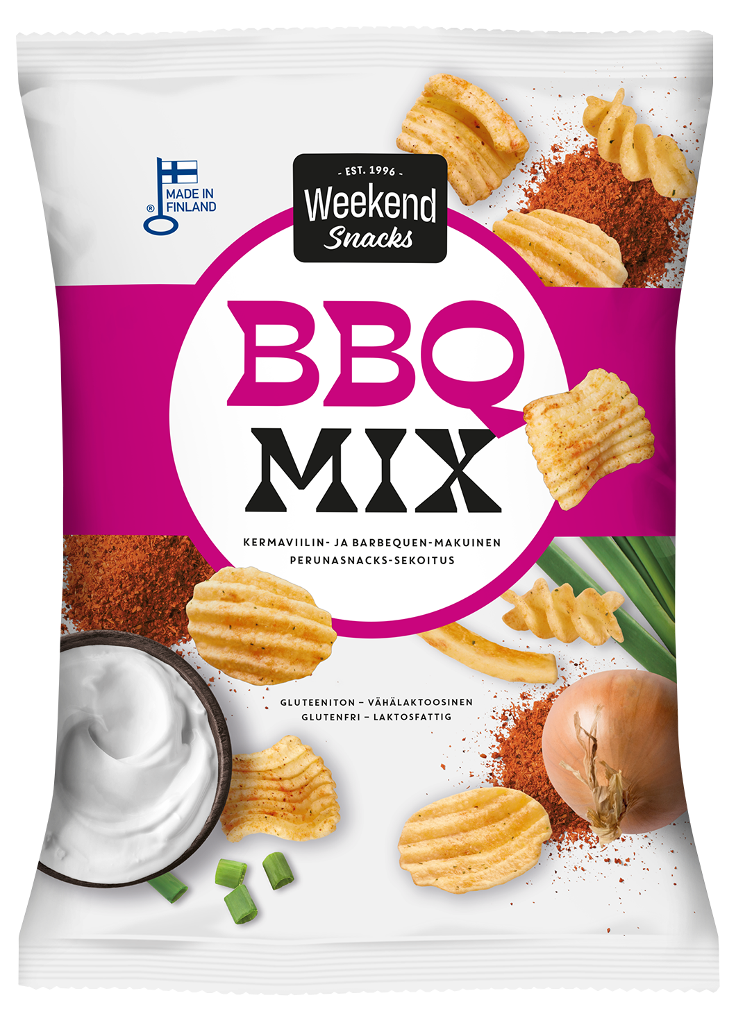 Weekend Snacks BBQ Mix Kermaviilin- ja barbequemakuinen snacks-sekoitus 180g