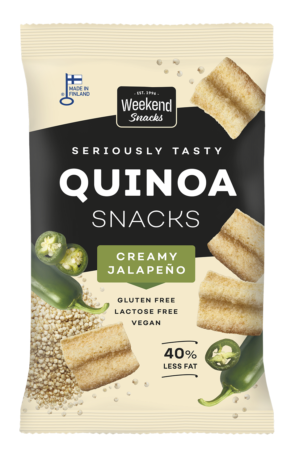 Weekend Snacks Kvinoa Snacks Creamy Jalapeno 45g