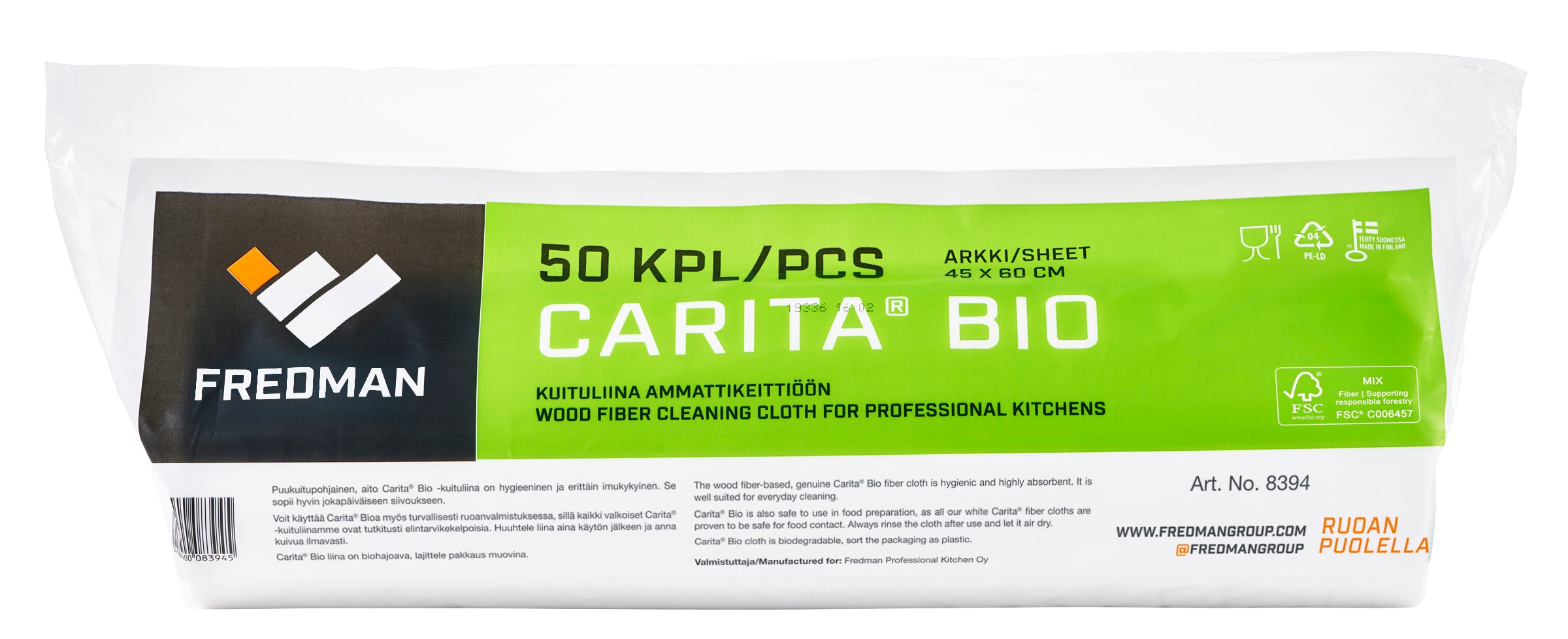 Carita Bio yleisliina 45x60cm 50kpl