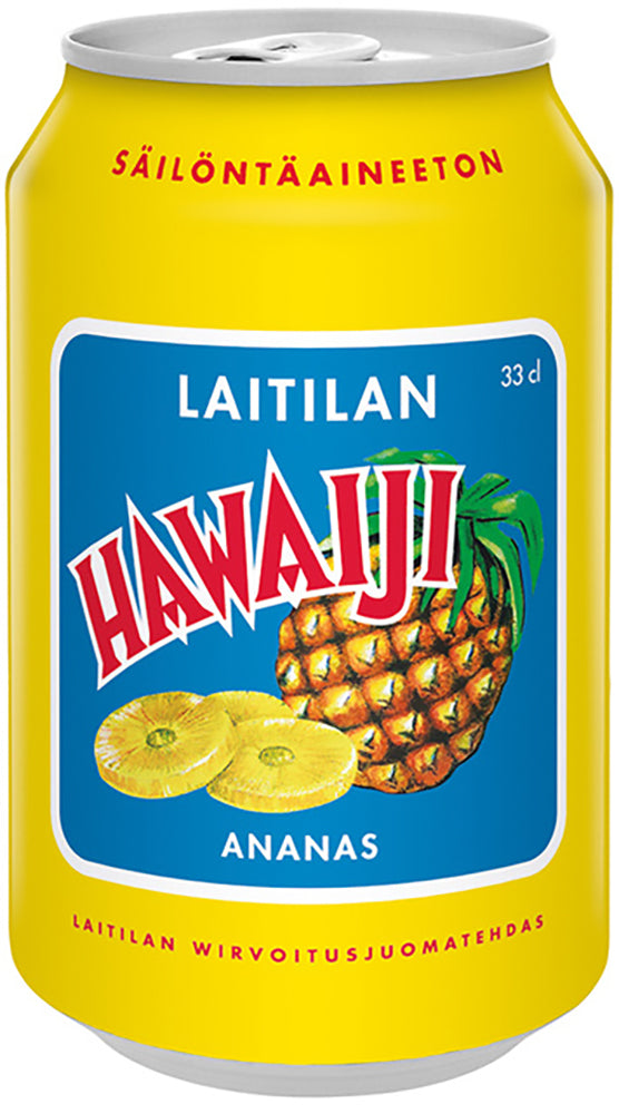Laitilan Hawaiji 0,33L ananaksenmakuinen limonaadi