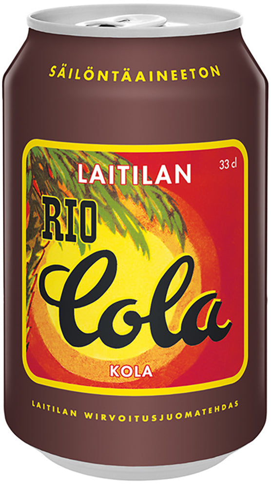 Laitilan Rio Cola 0,33L kolanmakuinen limonaadi