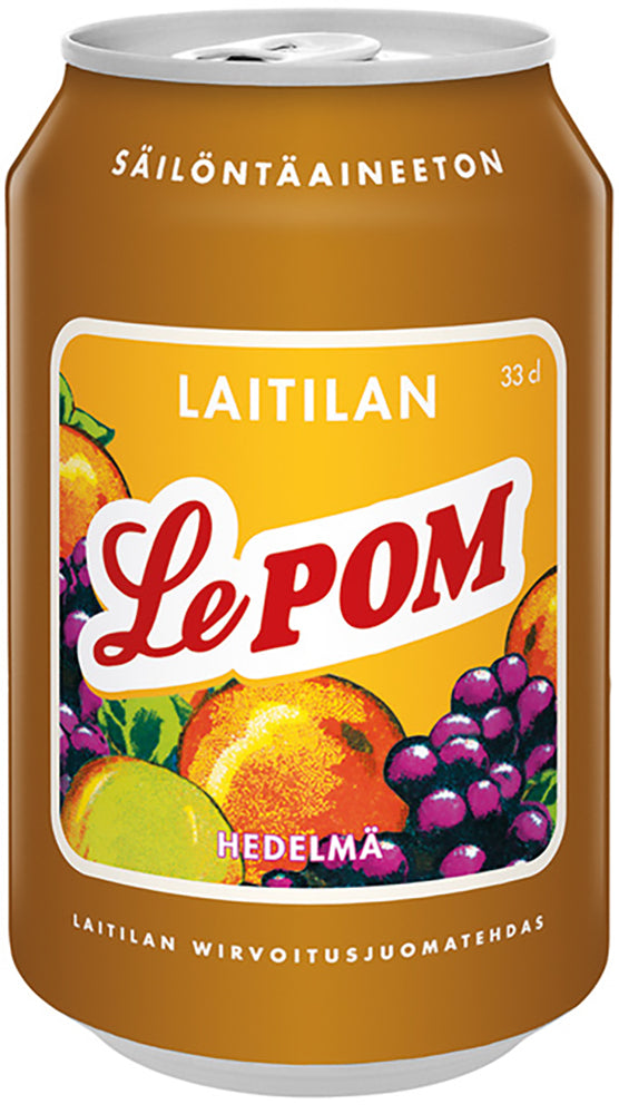 Laitilan Le Pom 0,33L hedelmänmakuinen limonaadi
