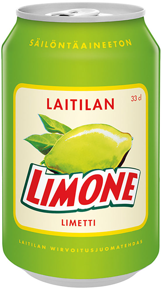 Laitilan Limone 0,33L limetinmakuinen limonaadi