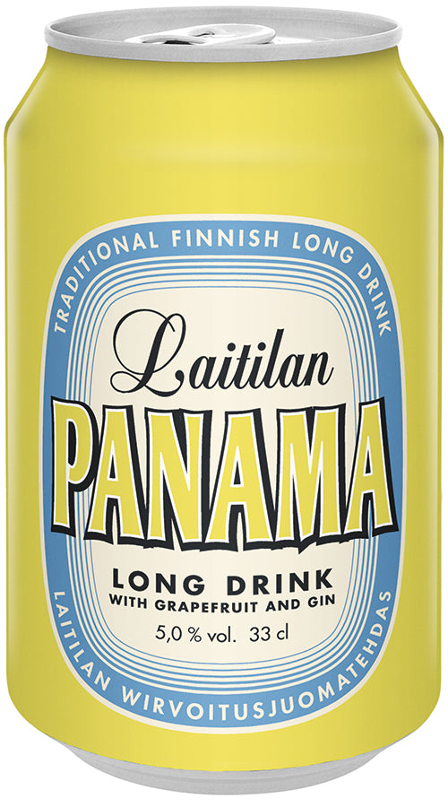 Laitilan Panama Gin 5,0 til-% 0,33L ginipohjainen greipinmakuinen long drink