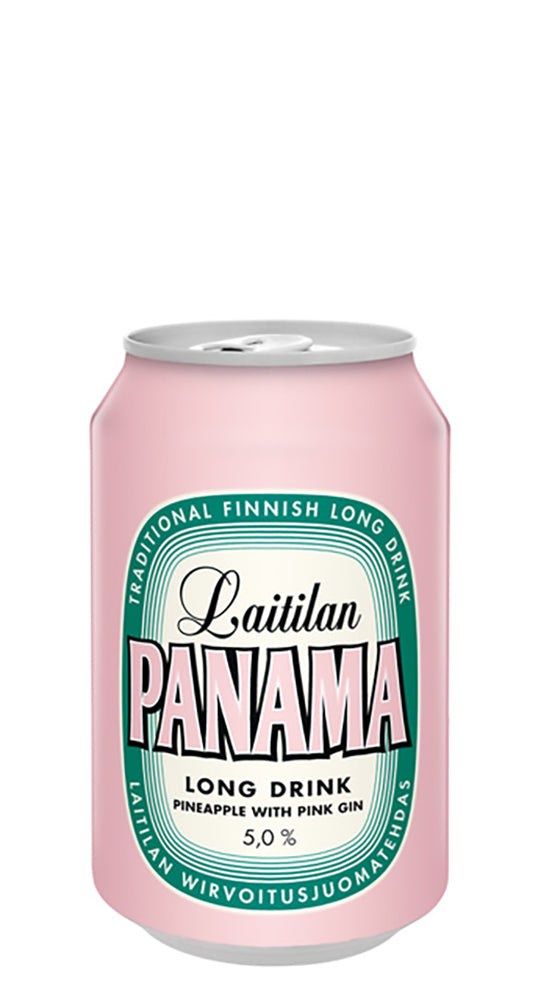 Laitilan Panama Pink Pineapple 5,0% 0,33L ginipohjainen ananaksenmakuinen long drink