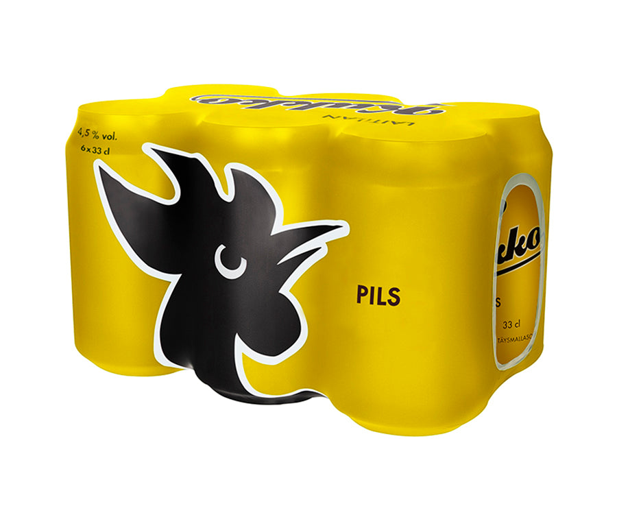 6 x Laitilan Kukko Pils 4,5 til-% 0,33L olut